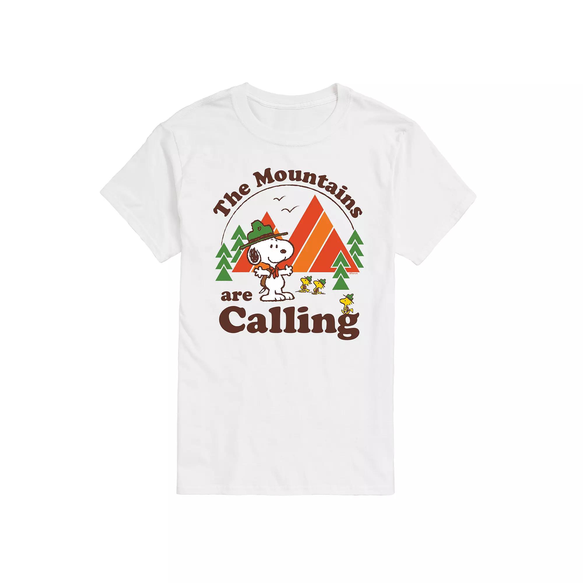 Men's Peanuts Mountains Are Calling Tee,  Product Image