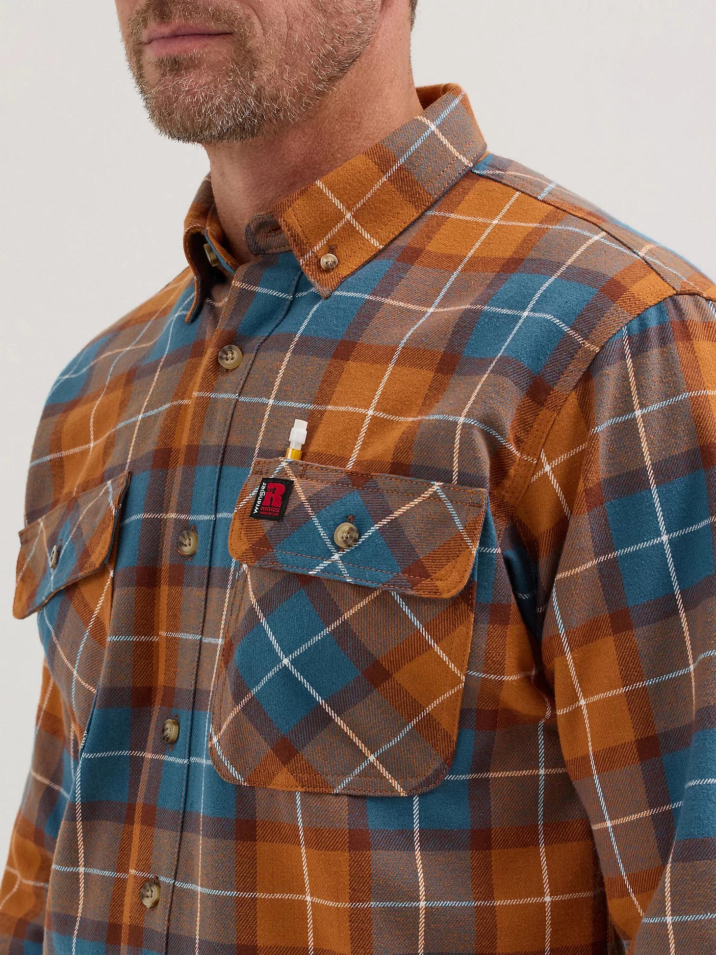 Wrangler® RIGGS Workwear® Lightweight Flannel Plaid Work Shirt | Men's SHIRTS | Wrangler® Product Image