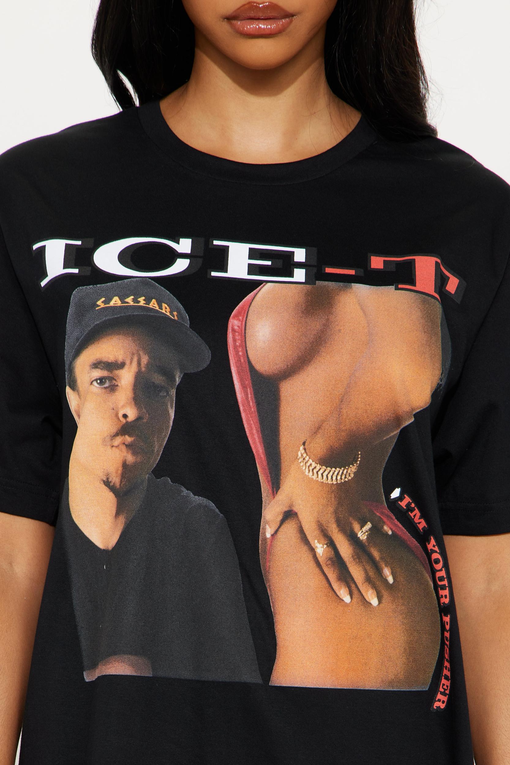 Ice T Pusher Oversized Tee - Black Female Product Image