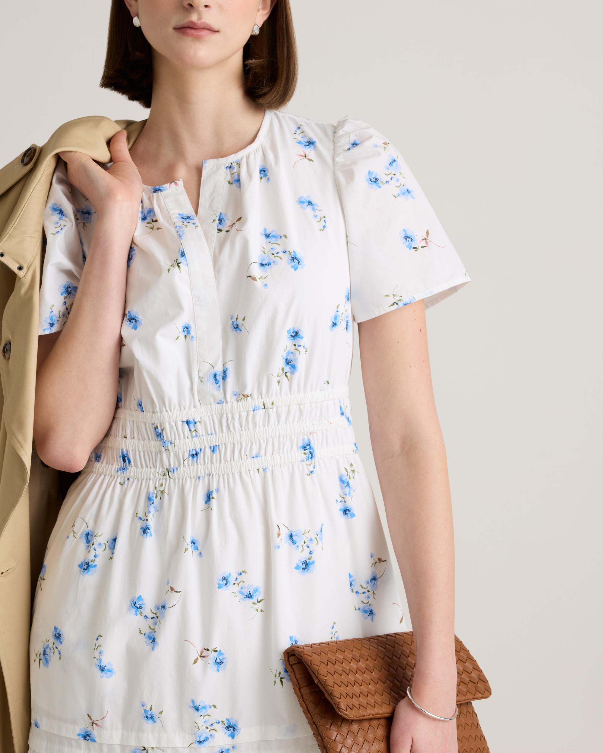 Quince | Women's Poplin Tiered Maxi Dress Size XL, Cotton Product Image