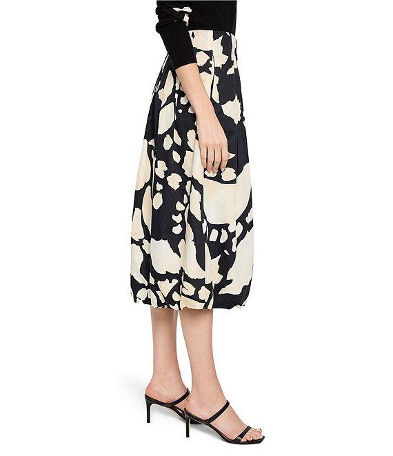 NIC + ZOE Woven Evening Petal Print Bubble Skirt Product Image
