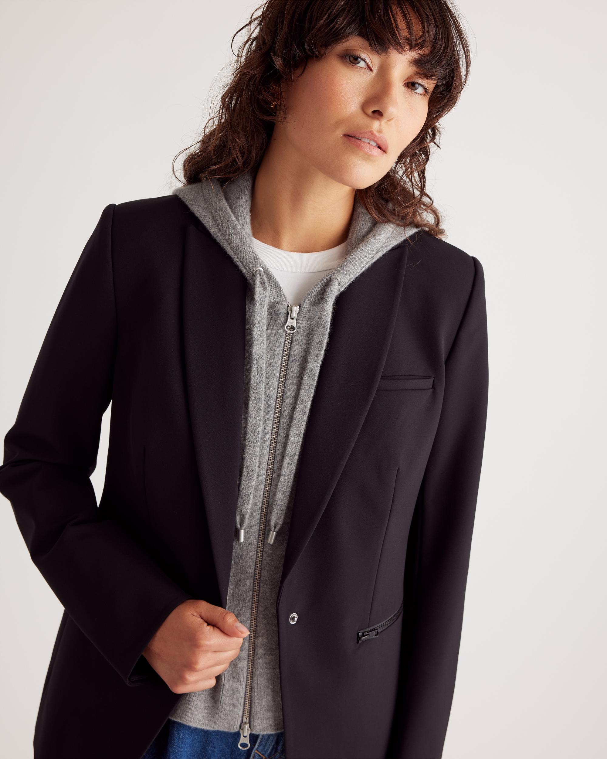 Quince | Women's Scuba Single Breasted Convertible Blazer Nylon Product Image