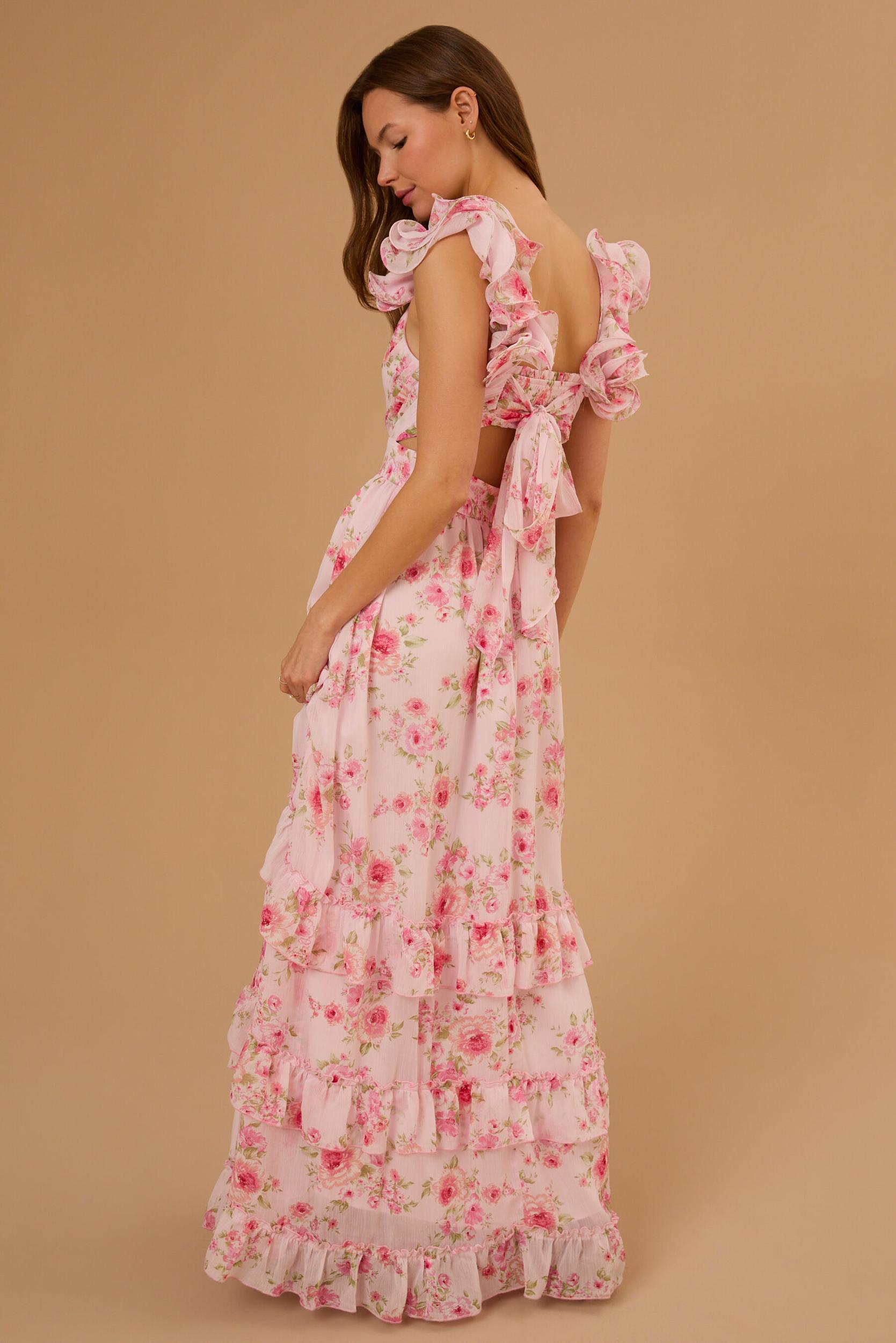 Faerin Floral Maxi Dress Product Image