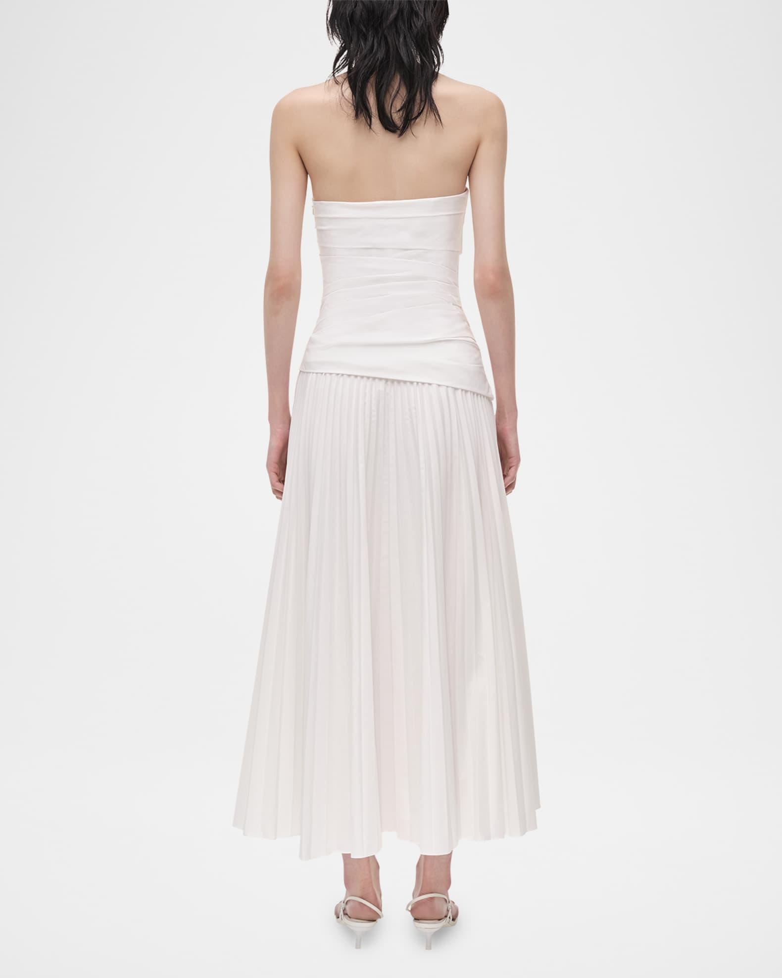 Arie Strapless Cotton Midi Dress Product Image