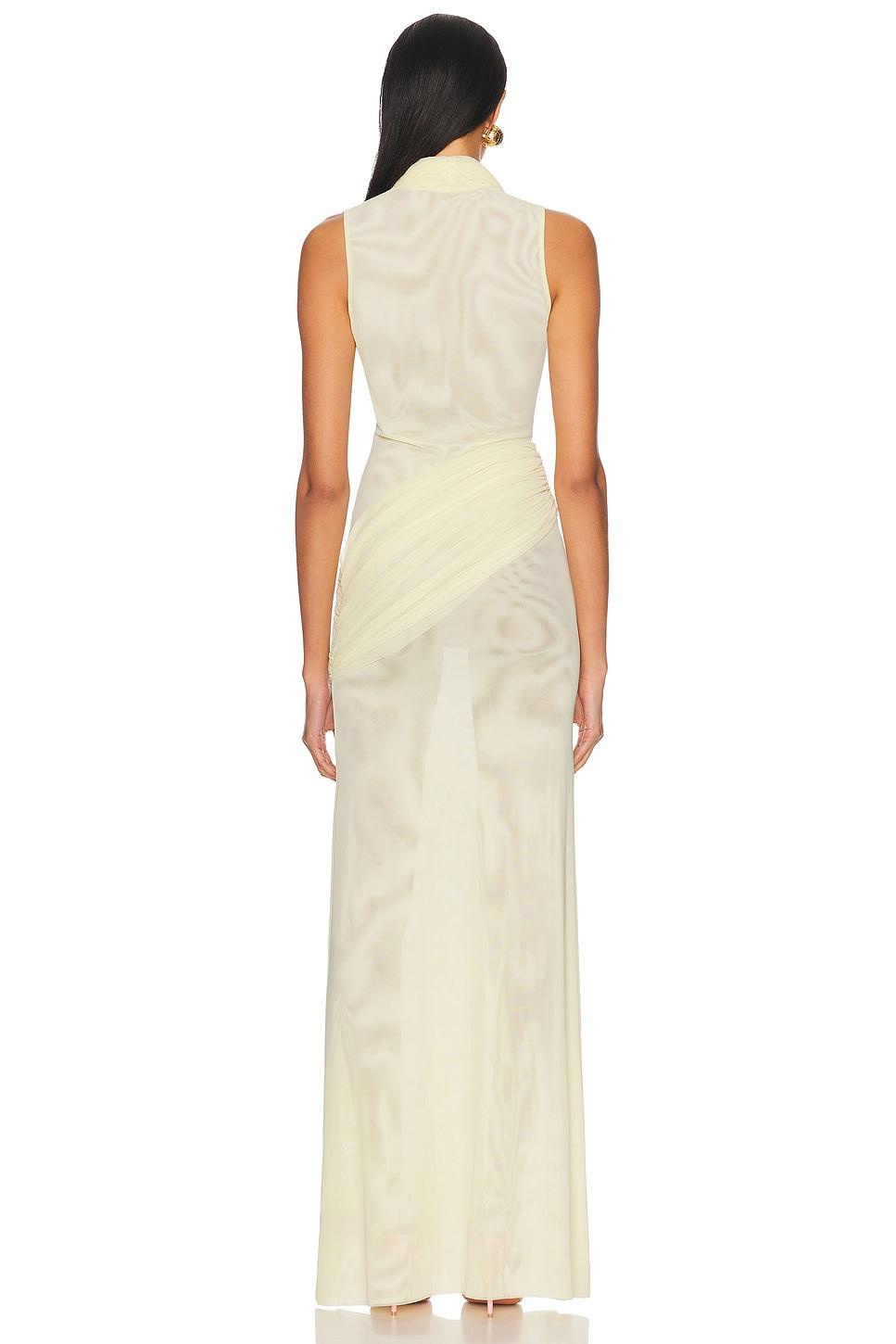 Plunge Neckline Sleeveless Gown Product Image
