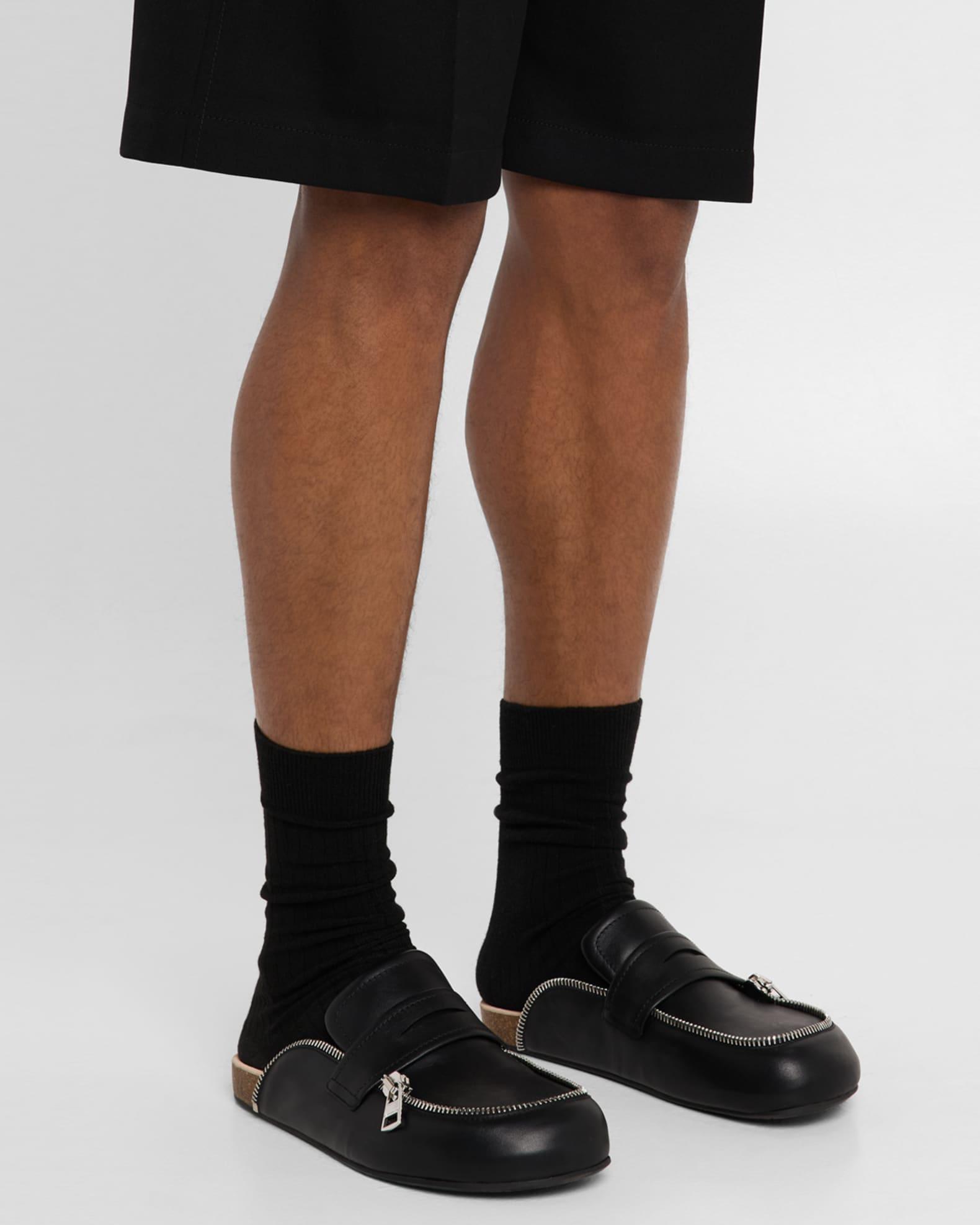 Men's Leather Biker Loafers Product Image