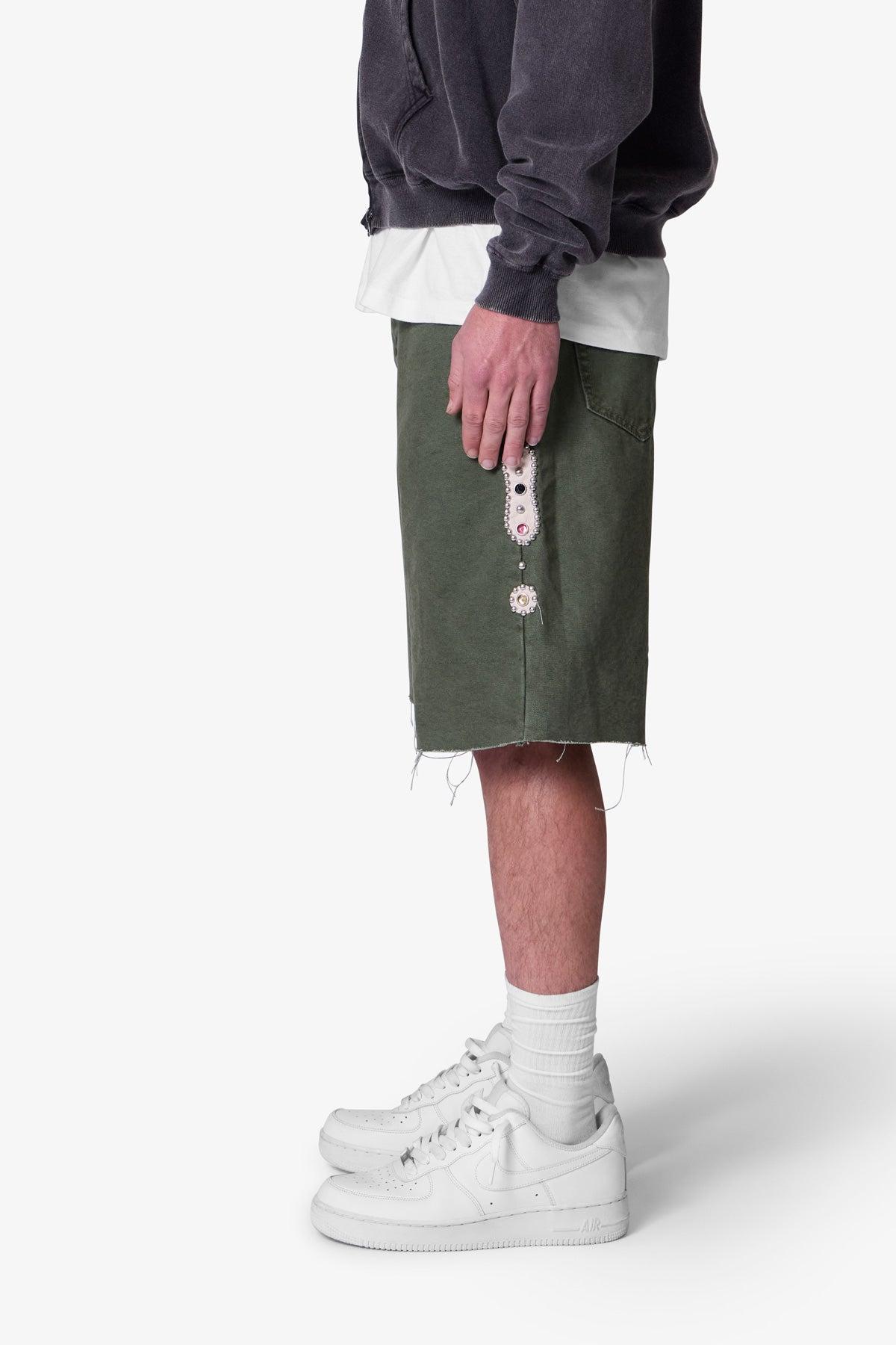 Mojave Canvas Shorts - Olive Product Image
