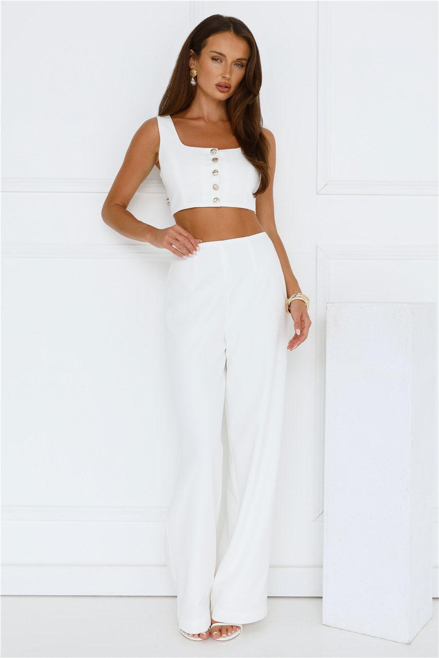 Basking In Style Pants Cream Product Image