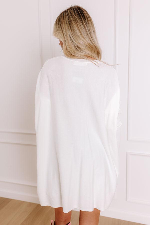 Always Cozy Sweater Top in White Product Image
