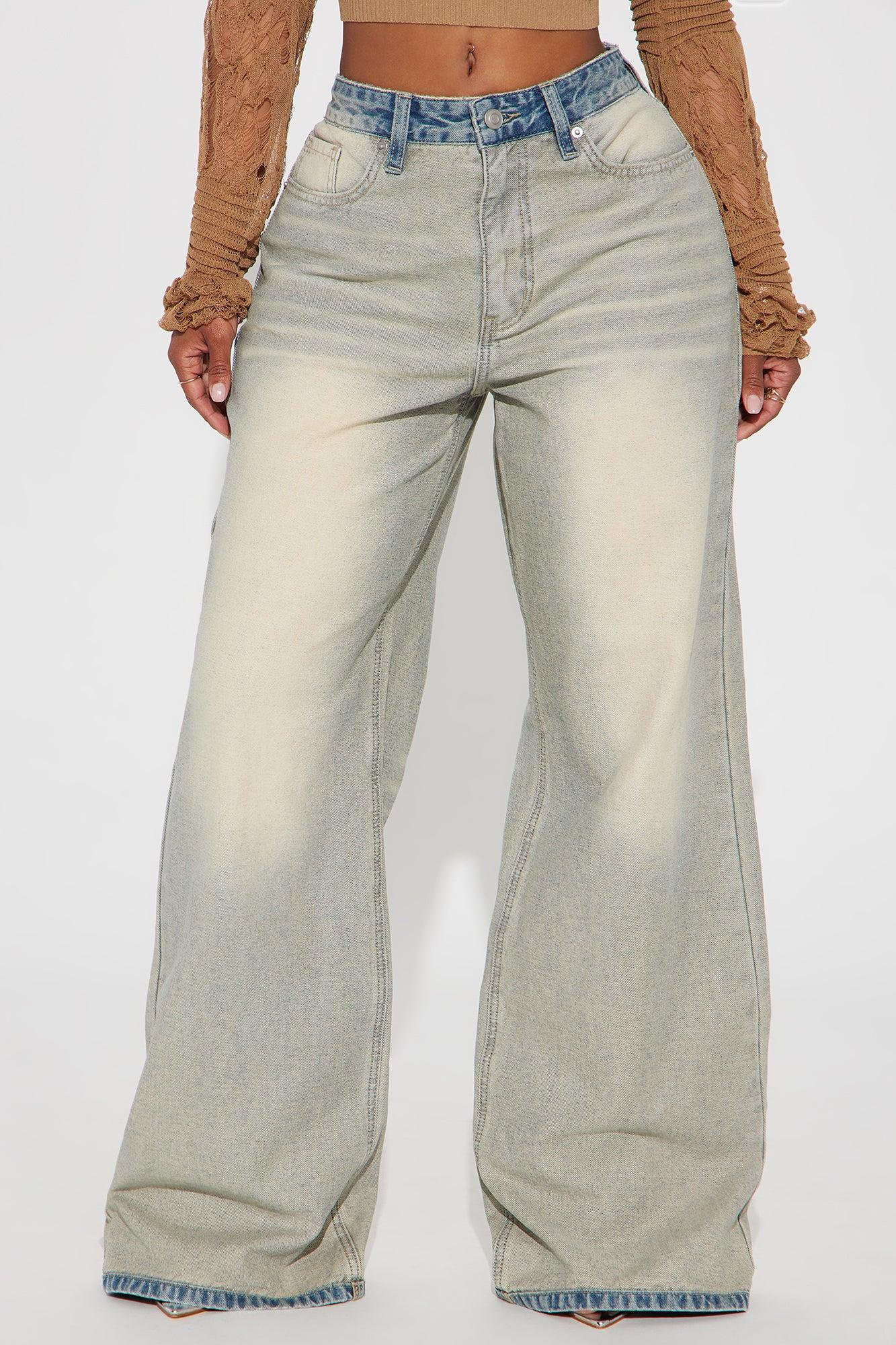 A Cut Above The Rest Tinted Baggy Jeans - Vintage Wash Product Image