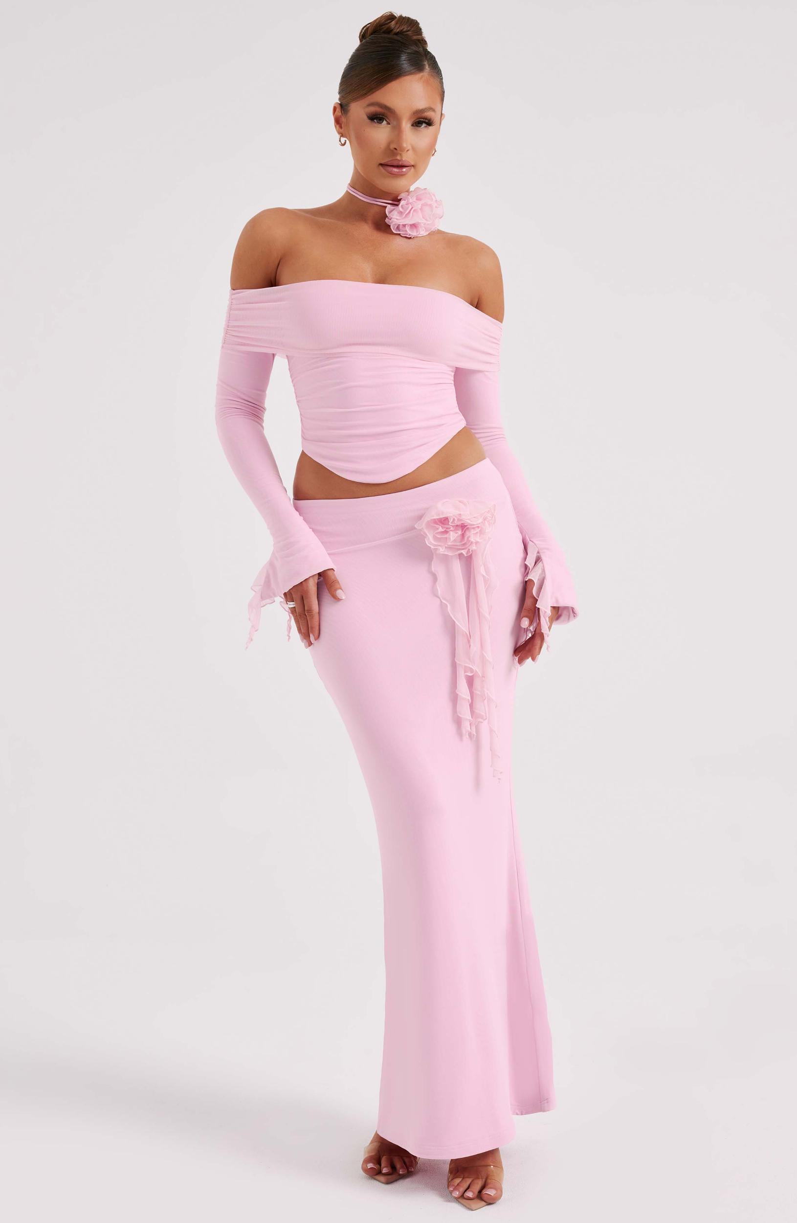 Deema Maxi Skirt - Pink Product Image