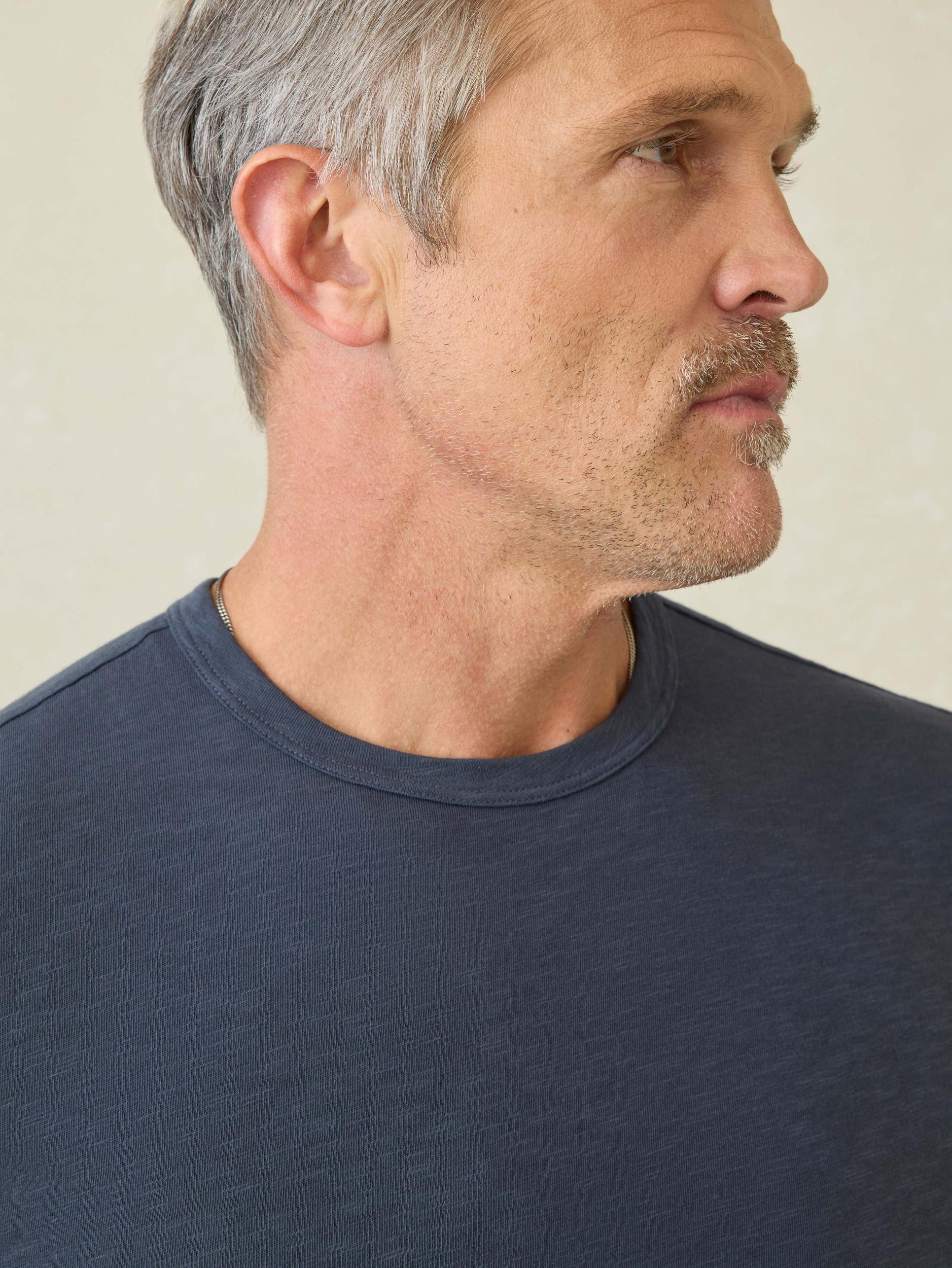 Sunwashed Regenerative Tee - Dune Navy Male Product Image