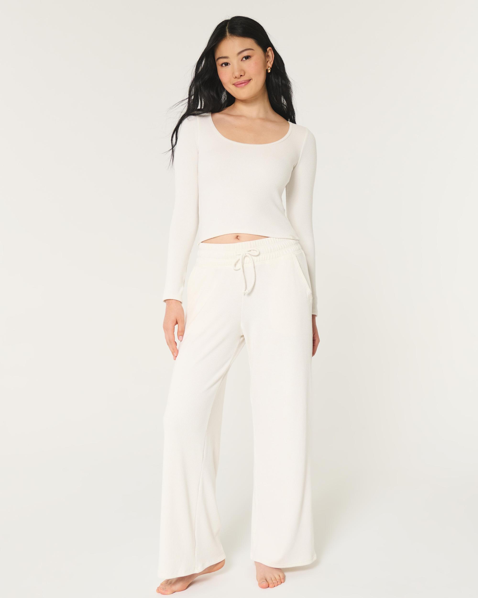 Gilly Hicks Waffle Wide-Neck Top Product Image