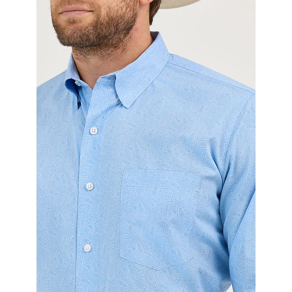 Men's Cody Johnson One Pocket Button Down Shirt in Ceramic Print Product Image
