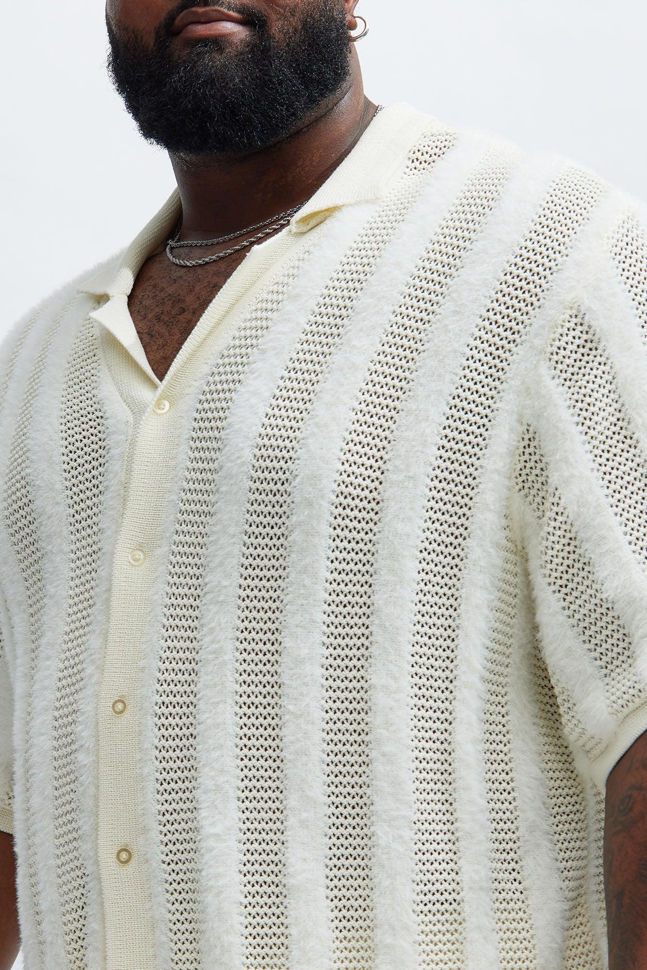 Eldon Fur Textured Shirt - Cream Product Image