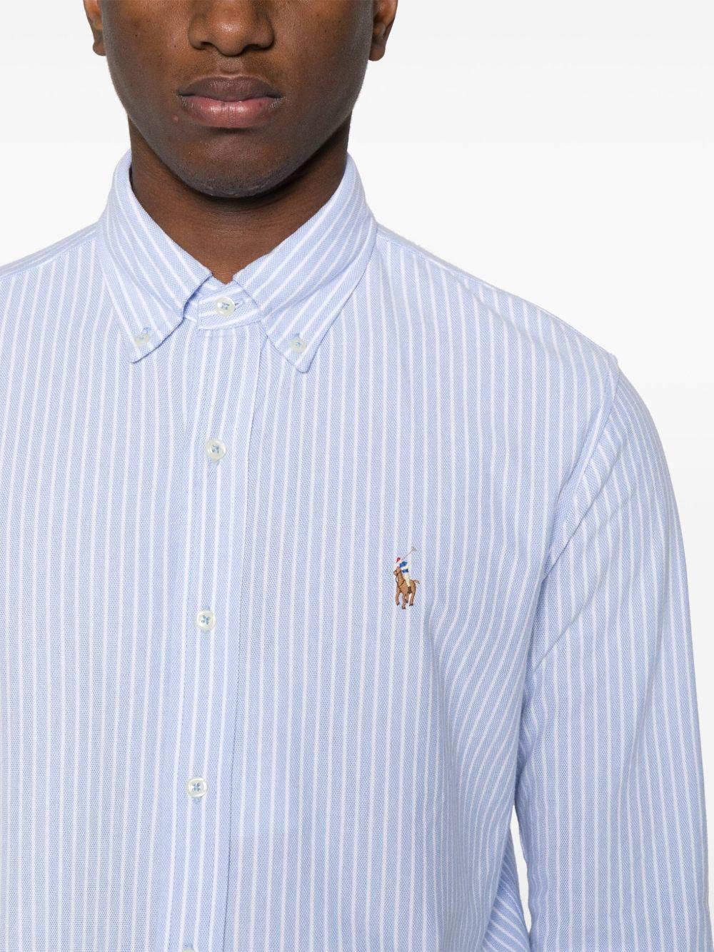 Polo-Pony-motif striped shirt Product Image