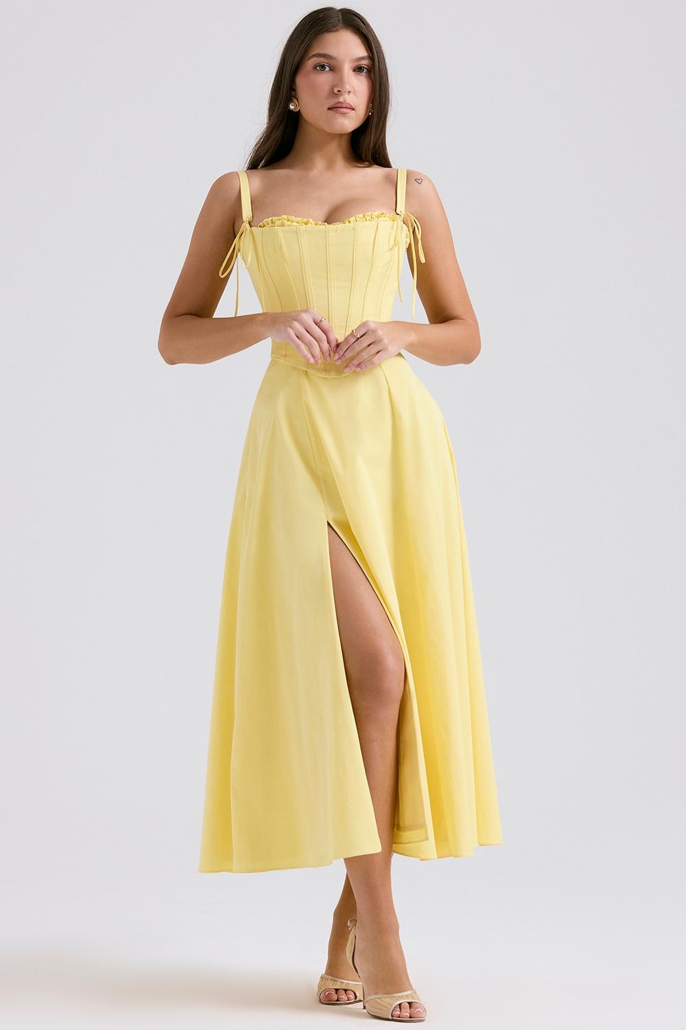 Clarabelle  sunshine cotton midi sundress Product Image