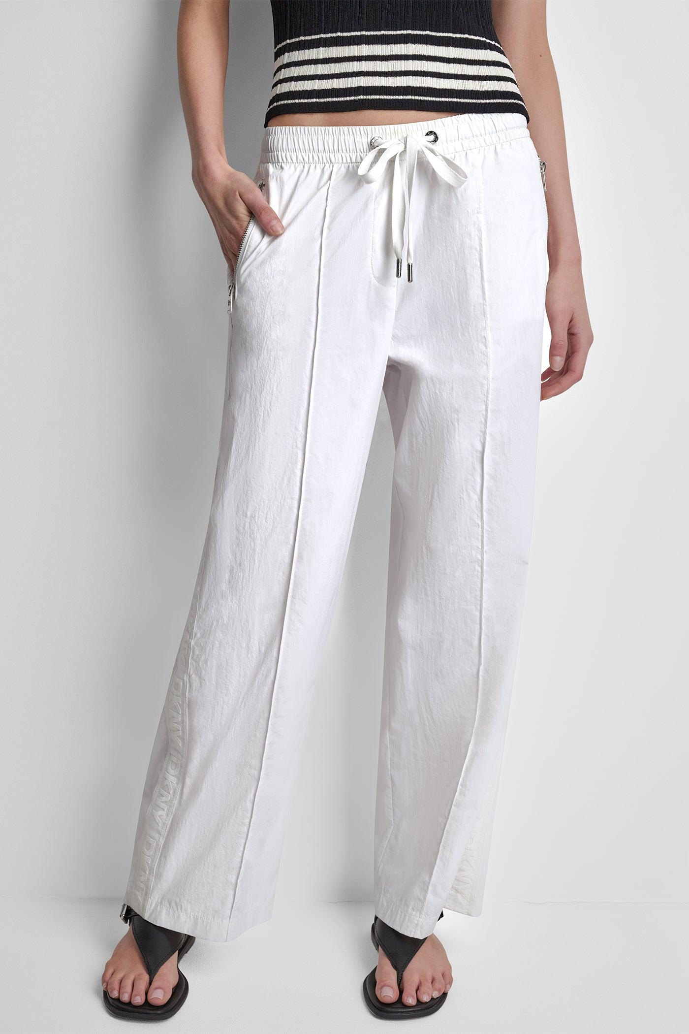 LOGO TRIM STRAIGHT-LEG PULL-ON PANT Product Image