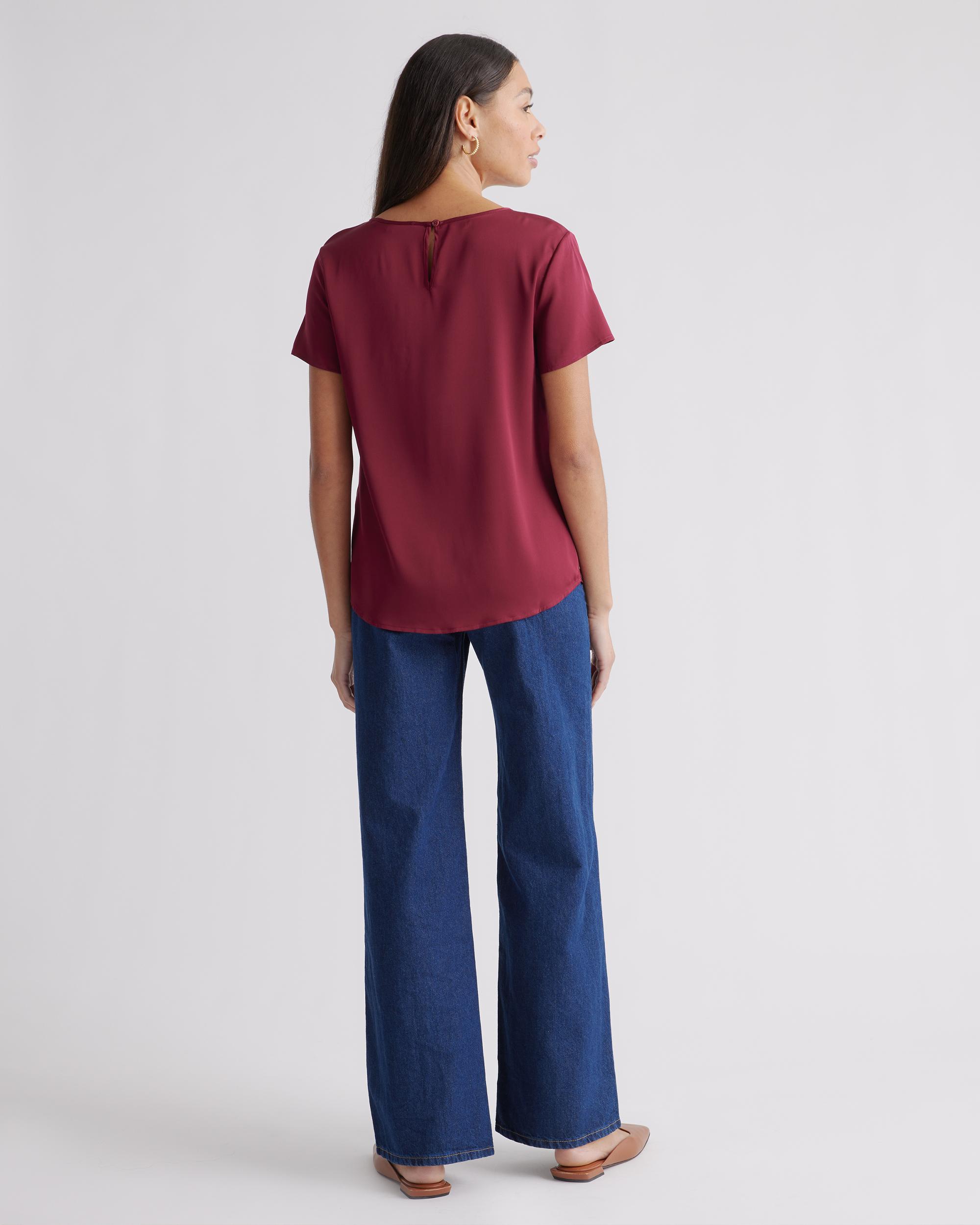 Quince | Women's Washable Stretch Silk T-Shirt Size XL Product Image