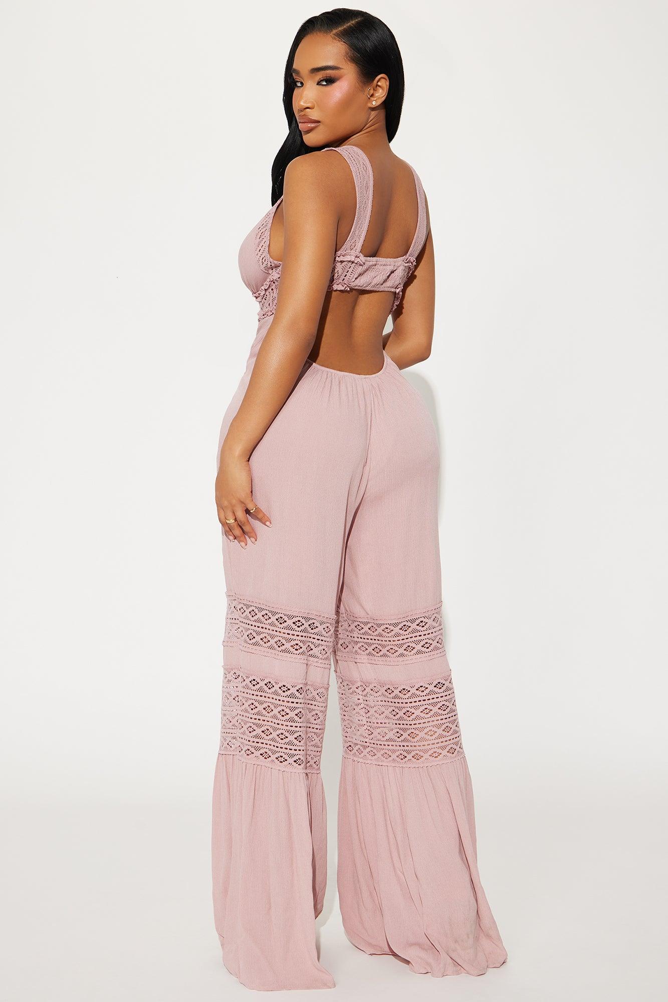 Free Spirit Jumpsuit - Mauve Product Image