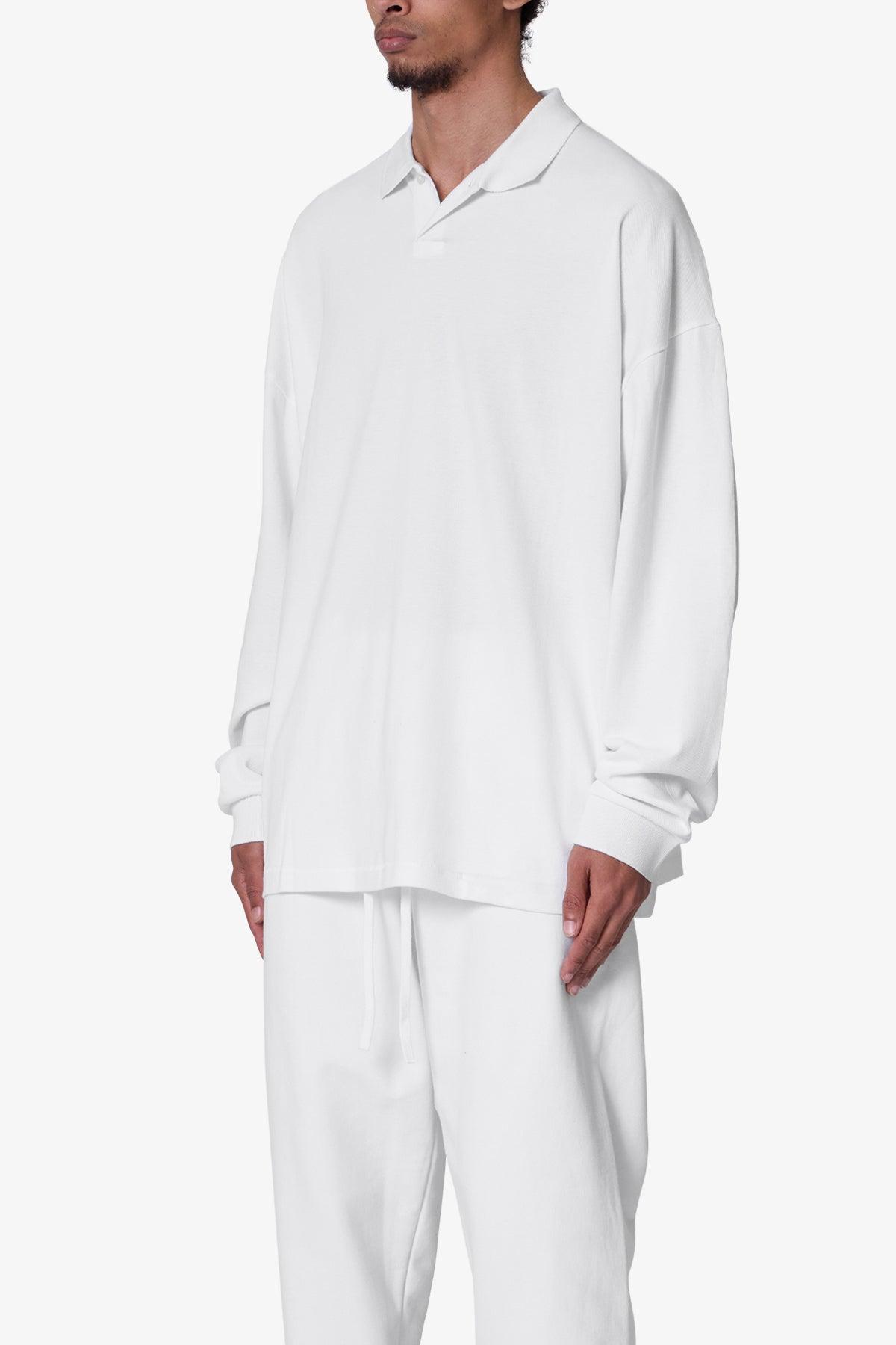 Every Day L/S Polo - White Product Image