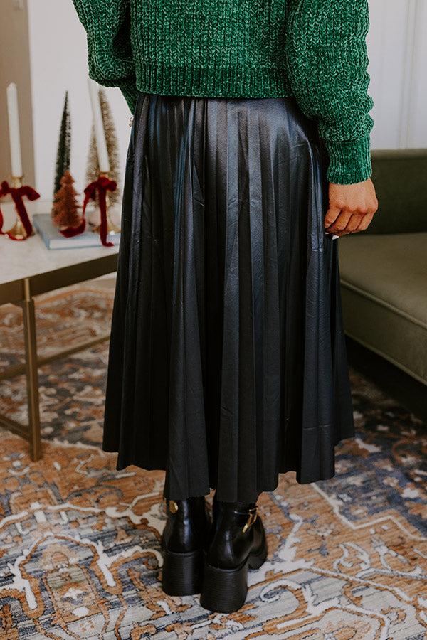 One Way Ticket Faux Leather Skirt Product Image