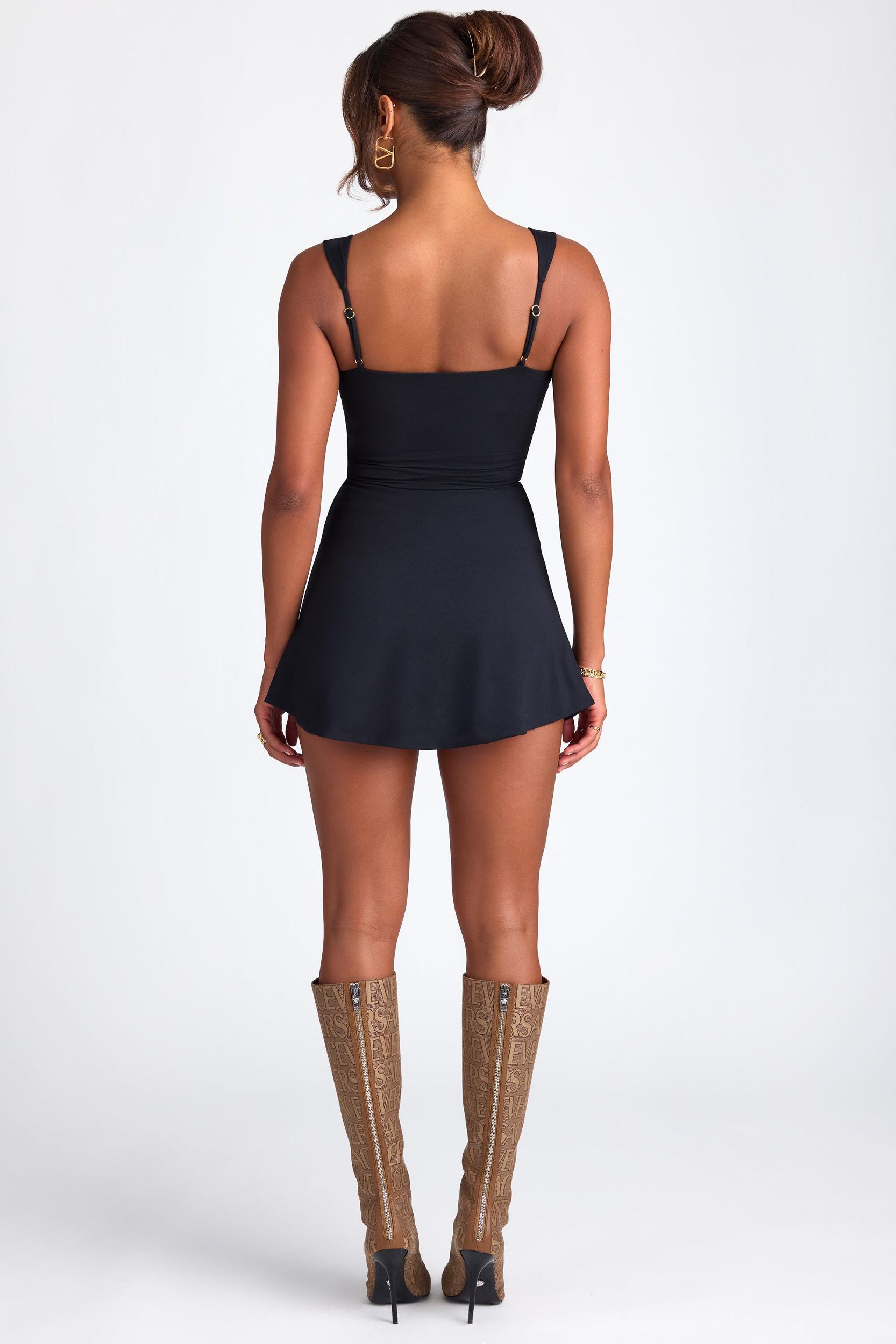 Modal Sweetheart-Neck Top in Black Product Image