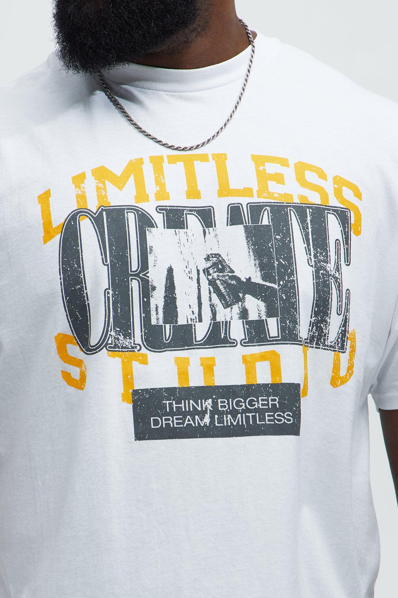 Limitless Studio Short Sleeve Tee - White Product Image