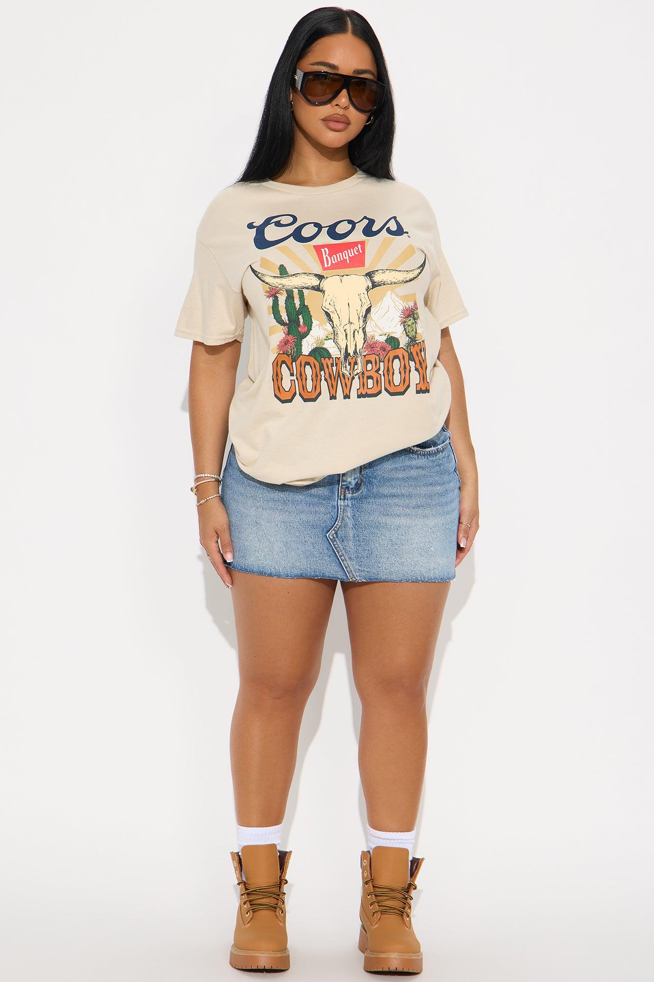 Coors Cowboy Oversized Tee - Sand Product Image