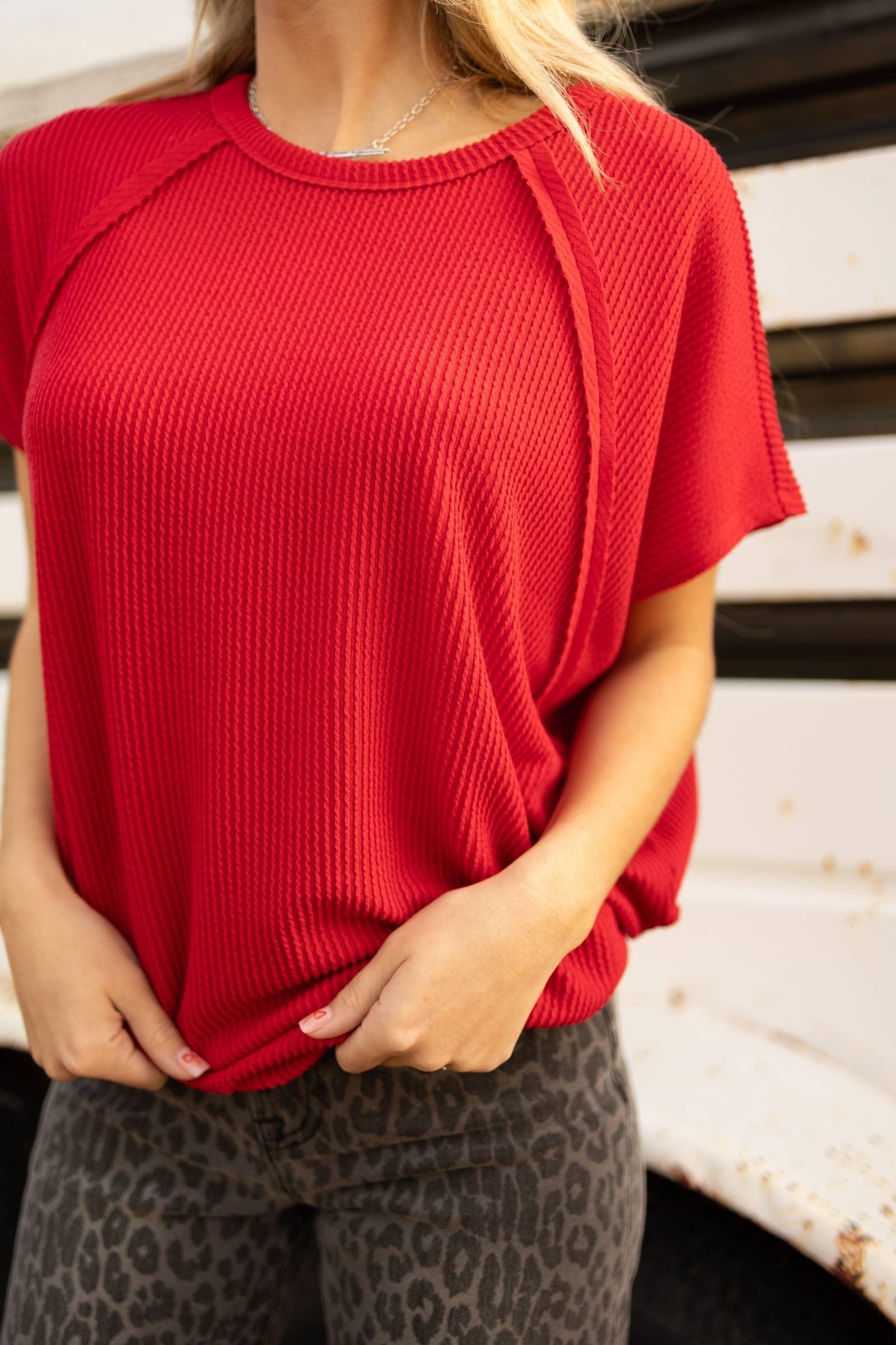 Knit Poncho Top: Navy Product Image