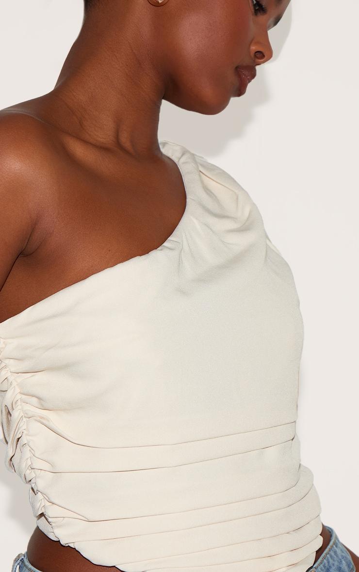 Cream Woven Drape Corset Product Image