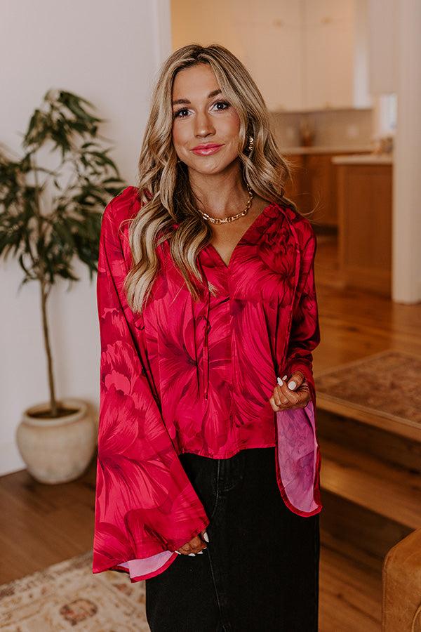 Chic Cityscape Satin Top Product Image