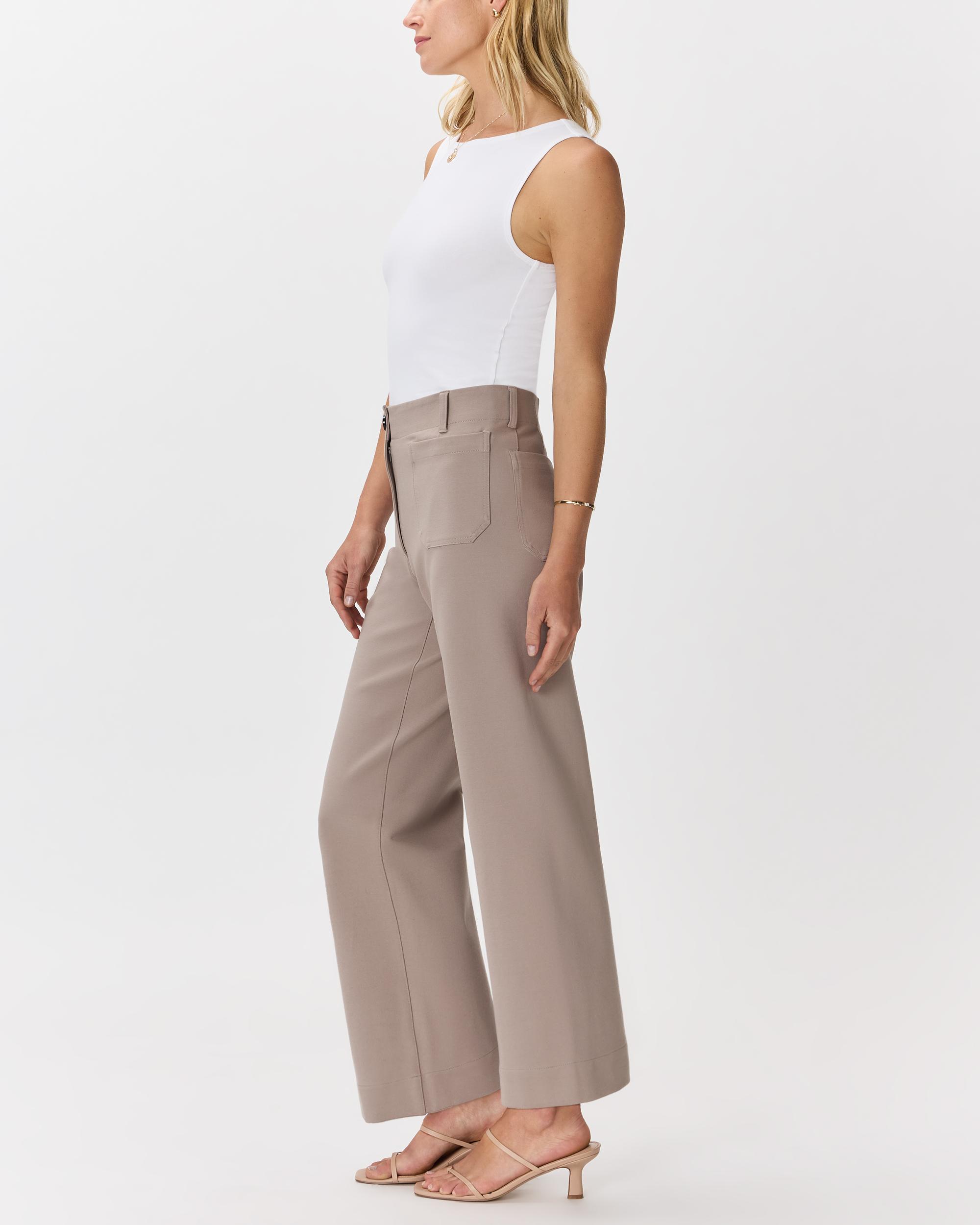 Quince | Women's Ultra-Stretch Ponte Cropped Wide Leg Pants Rayon Product Image