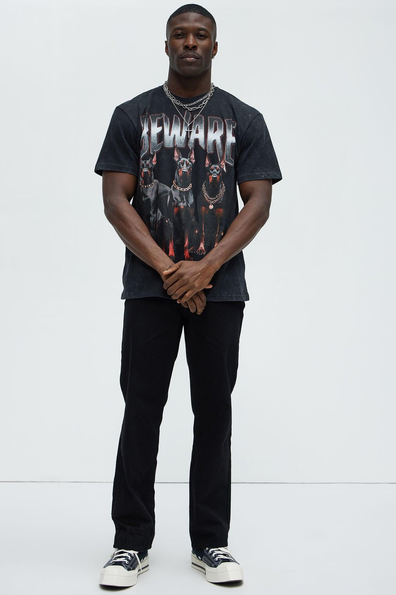 Beware Of The Dogs Short Sleeve Tee - Black Product Image