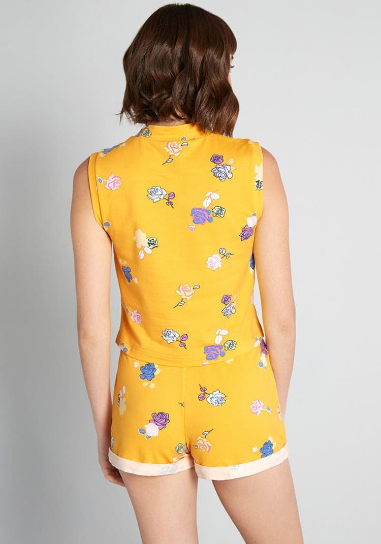 Lounging Amongst the Roses Sleeveless Top Product Image