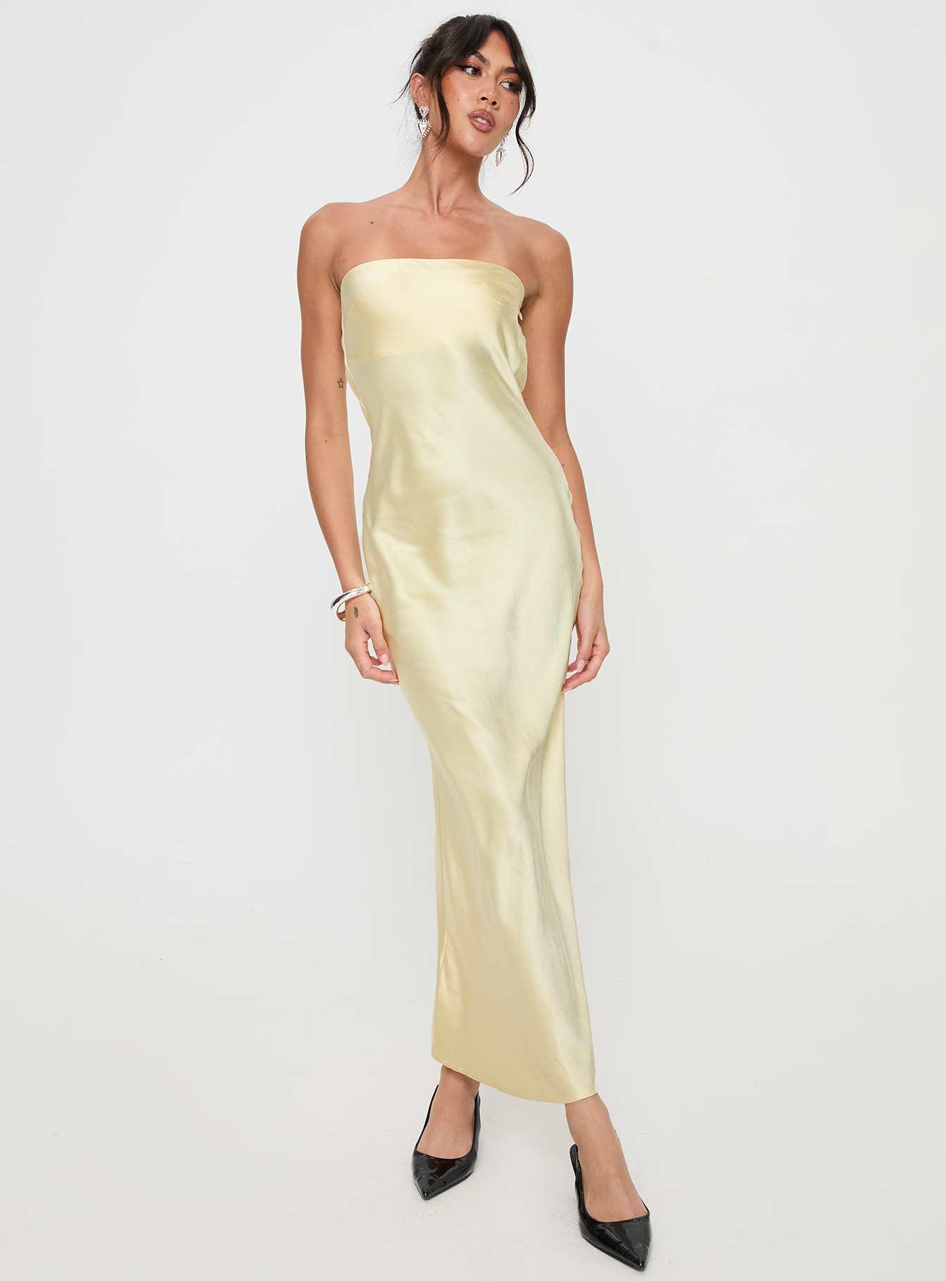 Haley Maxi Dress Yellow Product Image