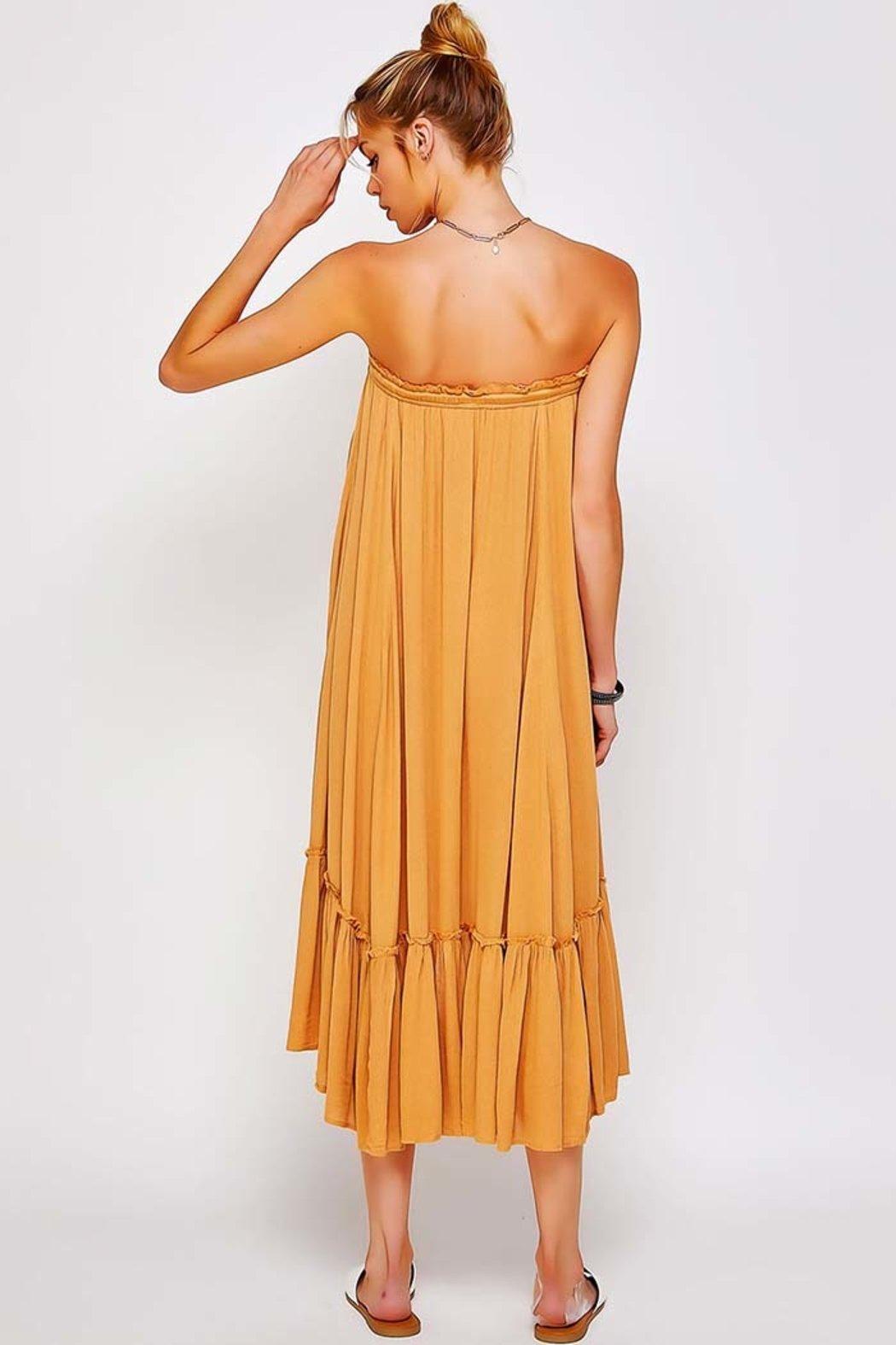 Convertible Skirt Dress Ruched Pleated Product Image