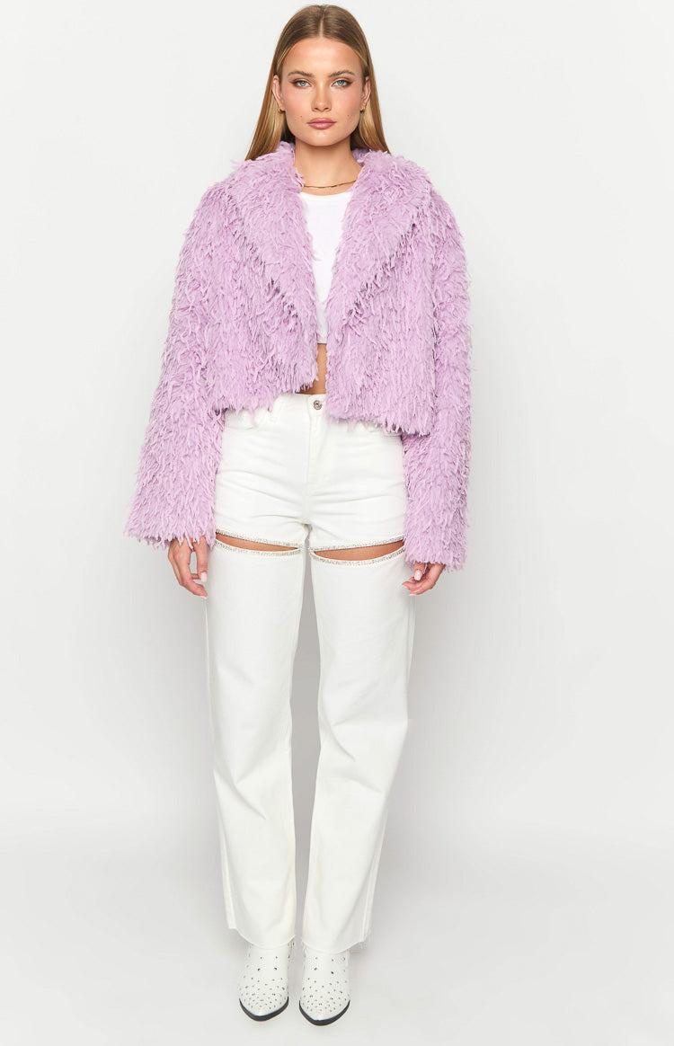 Amy Purple Fringe Jacket Product Image