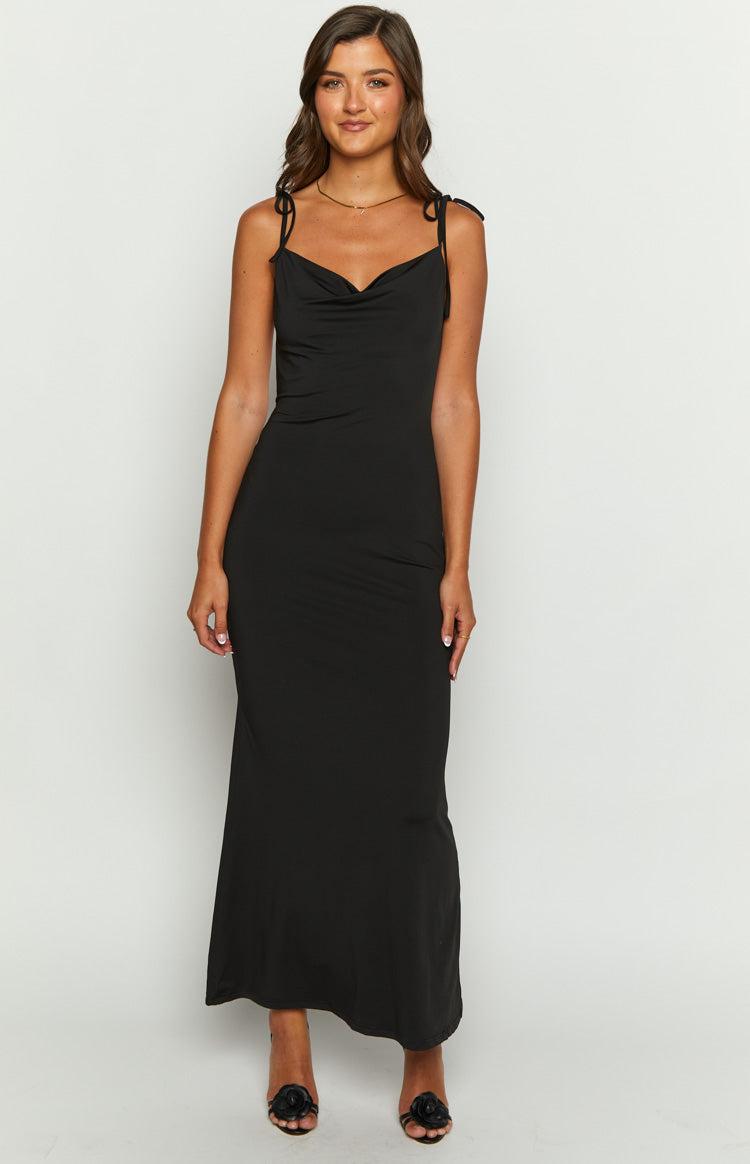 Riley Black Maxi Dress Product Image