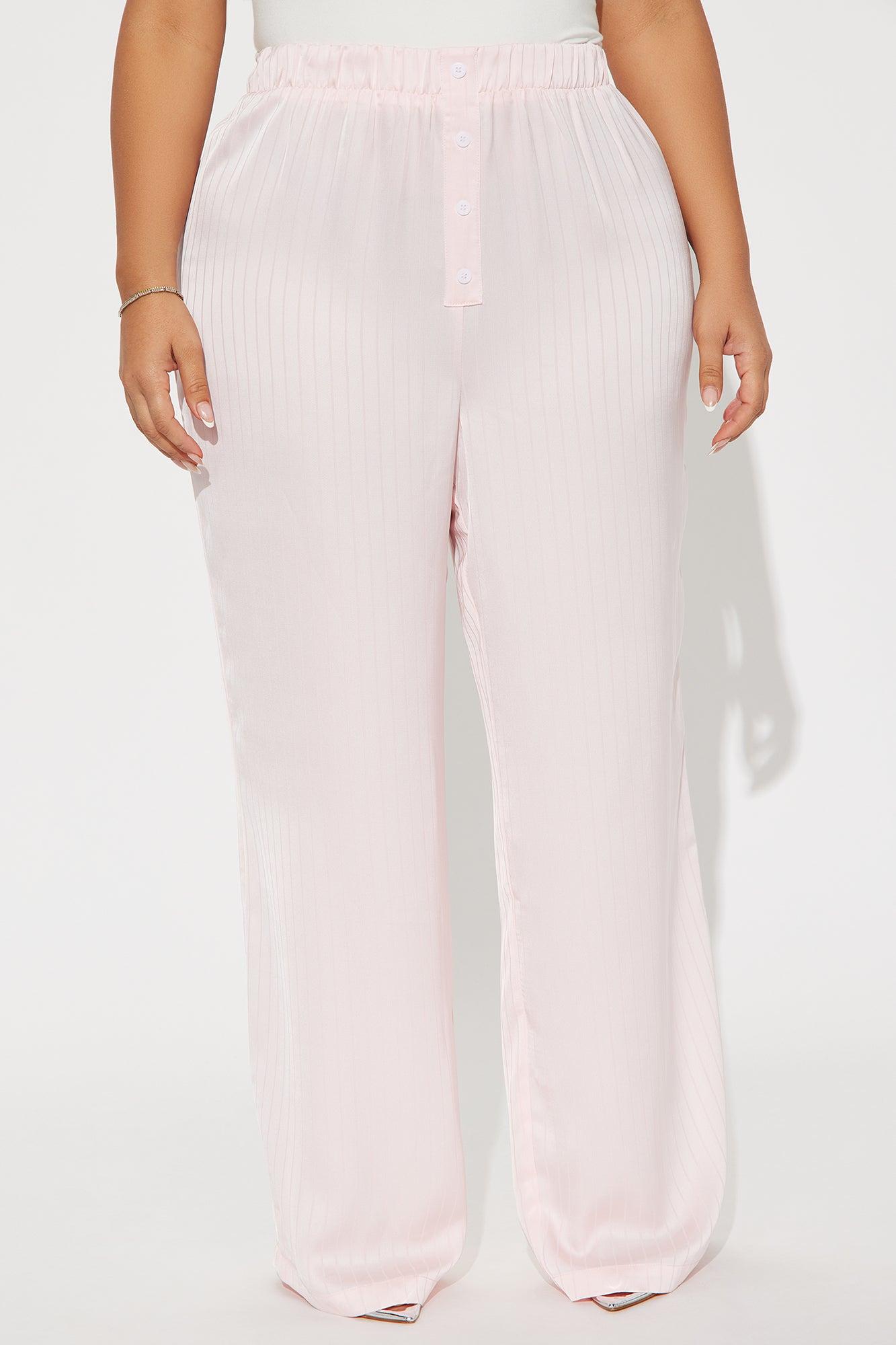 Mia Satin Boxer Pant - Pink Product Image