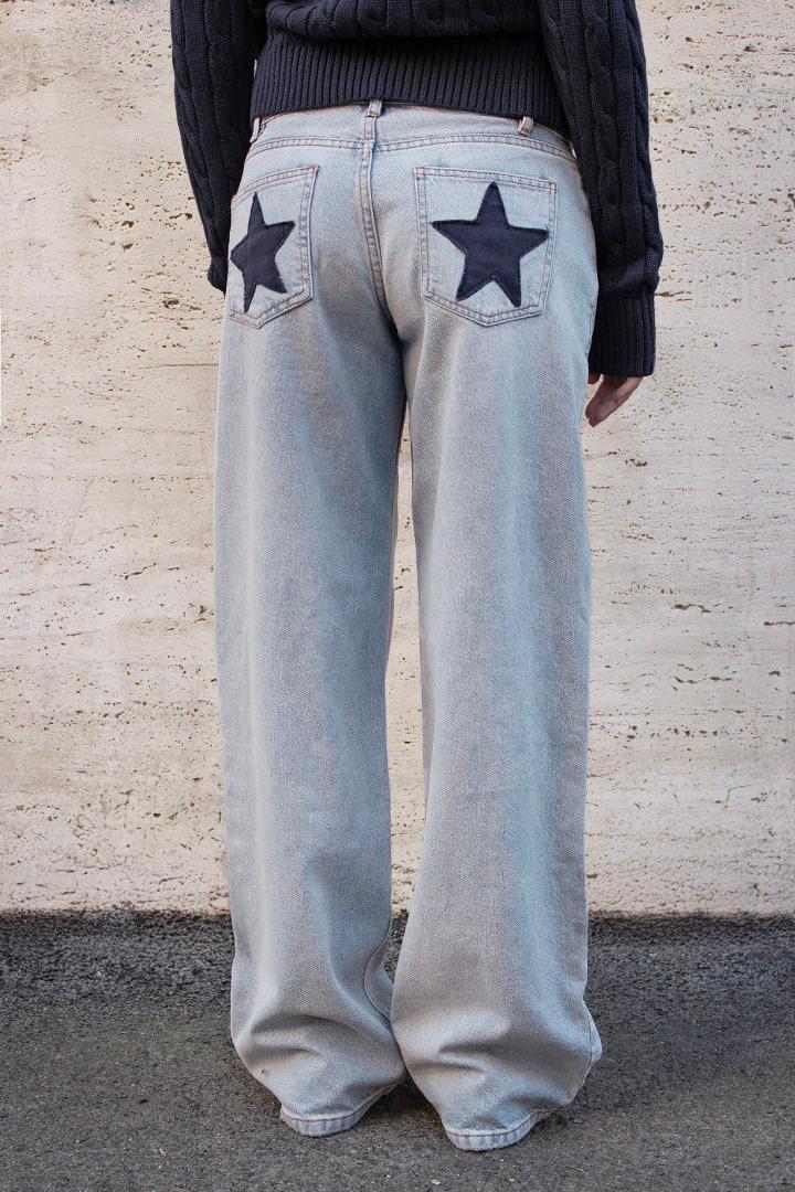 Stars low waist jeans Product Image