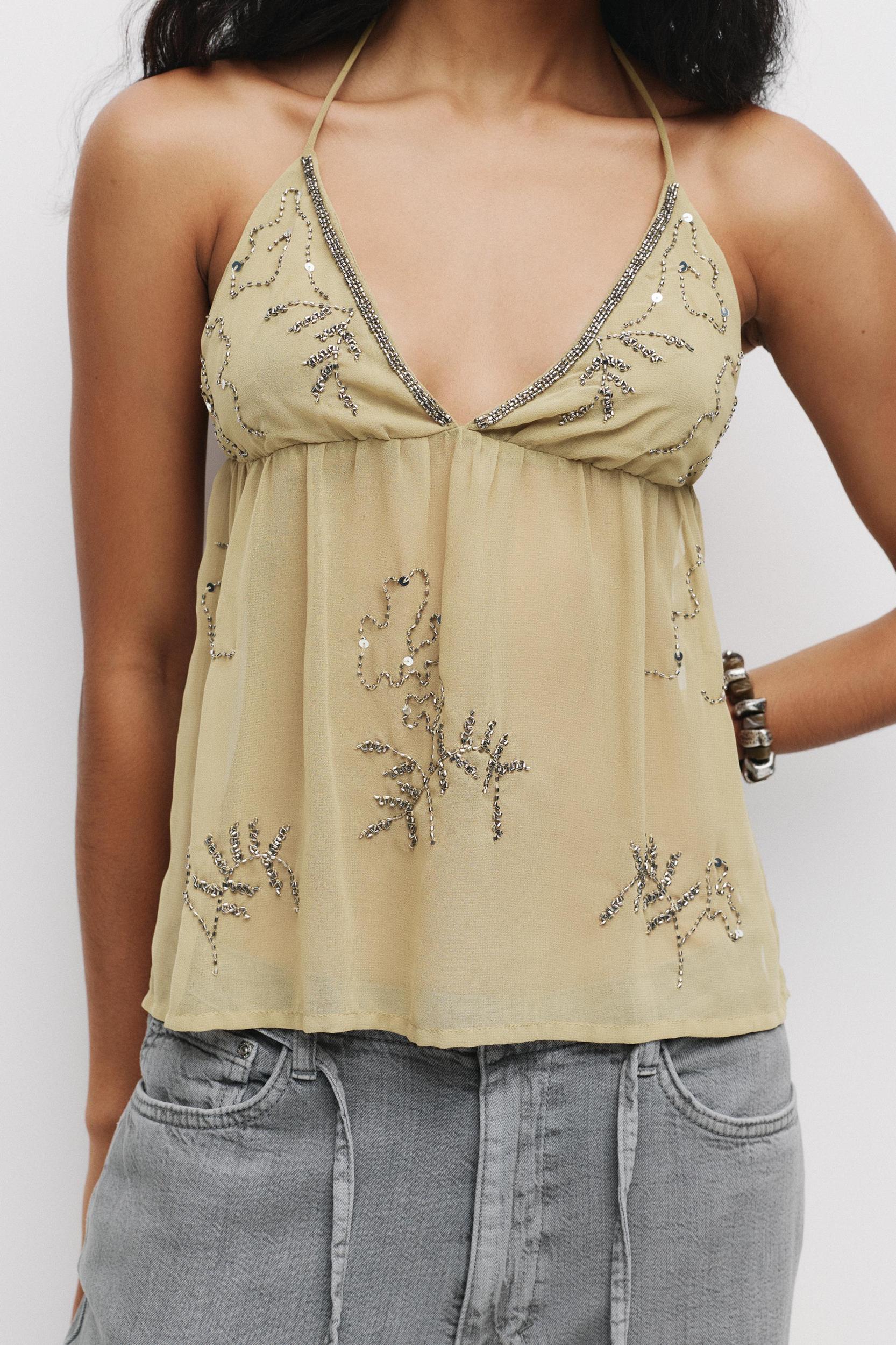 Open back strappy top Product Image