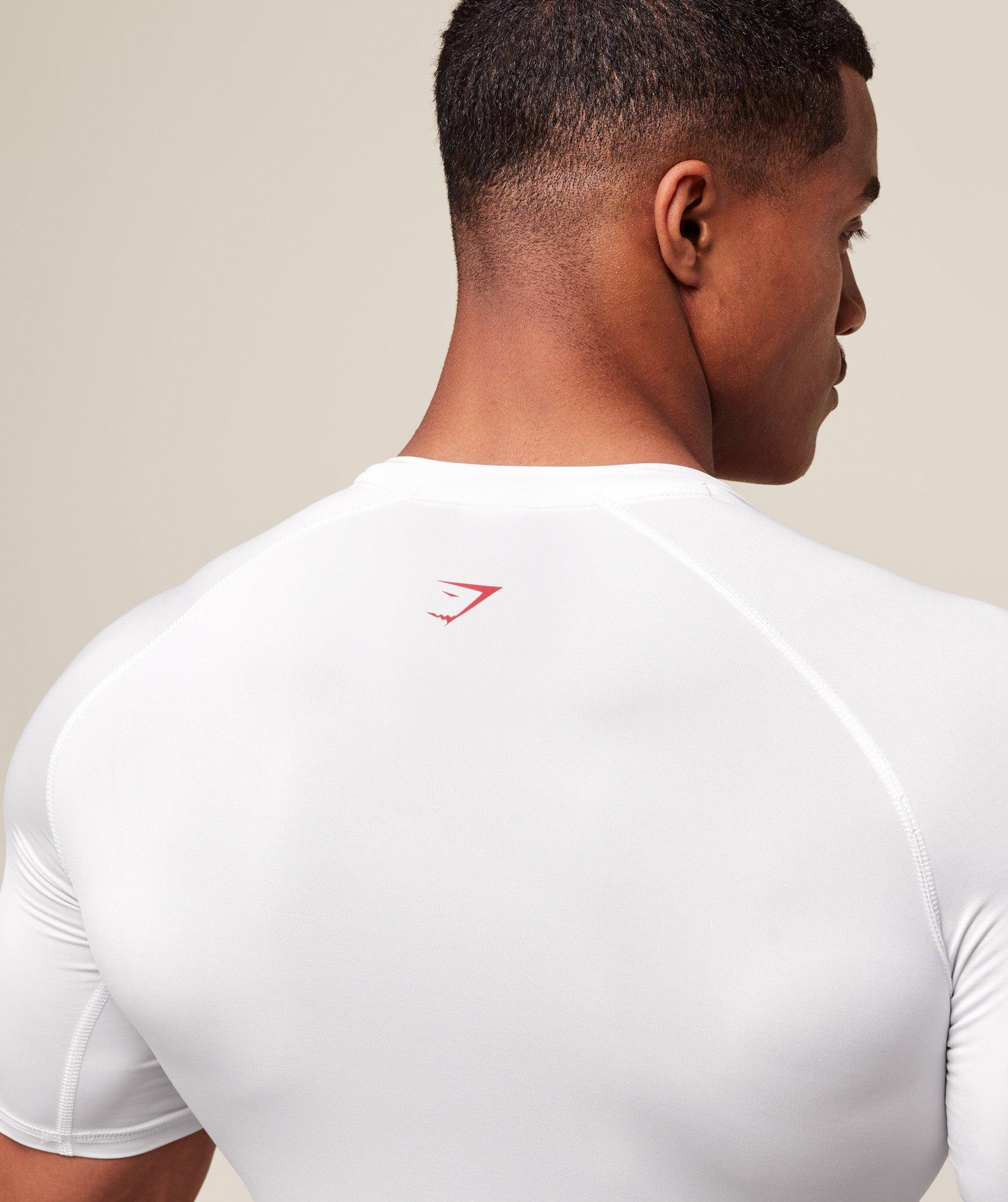 Gymshark GSLC Baselayer T-Shirt - White Male Product Image