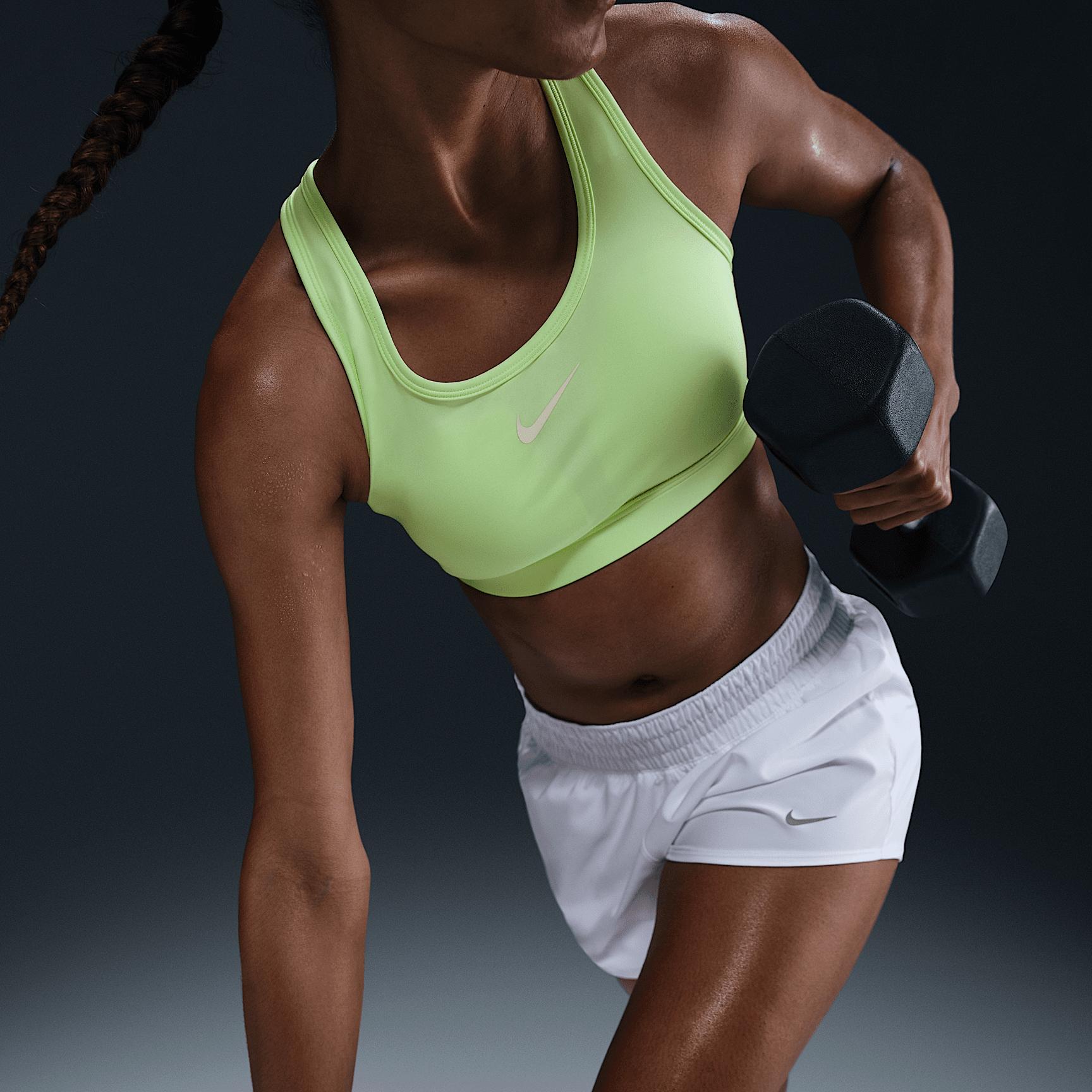 Nike Womens Swoosh Medium Support Padded Sports Bra | DX6821-701 Product Image