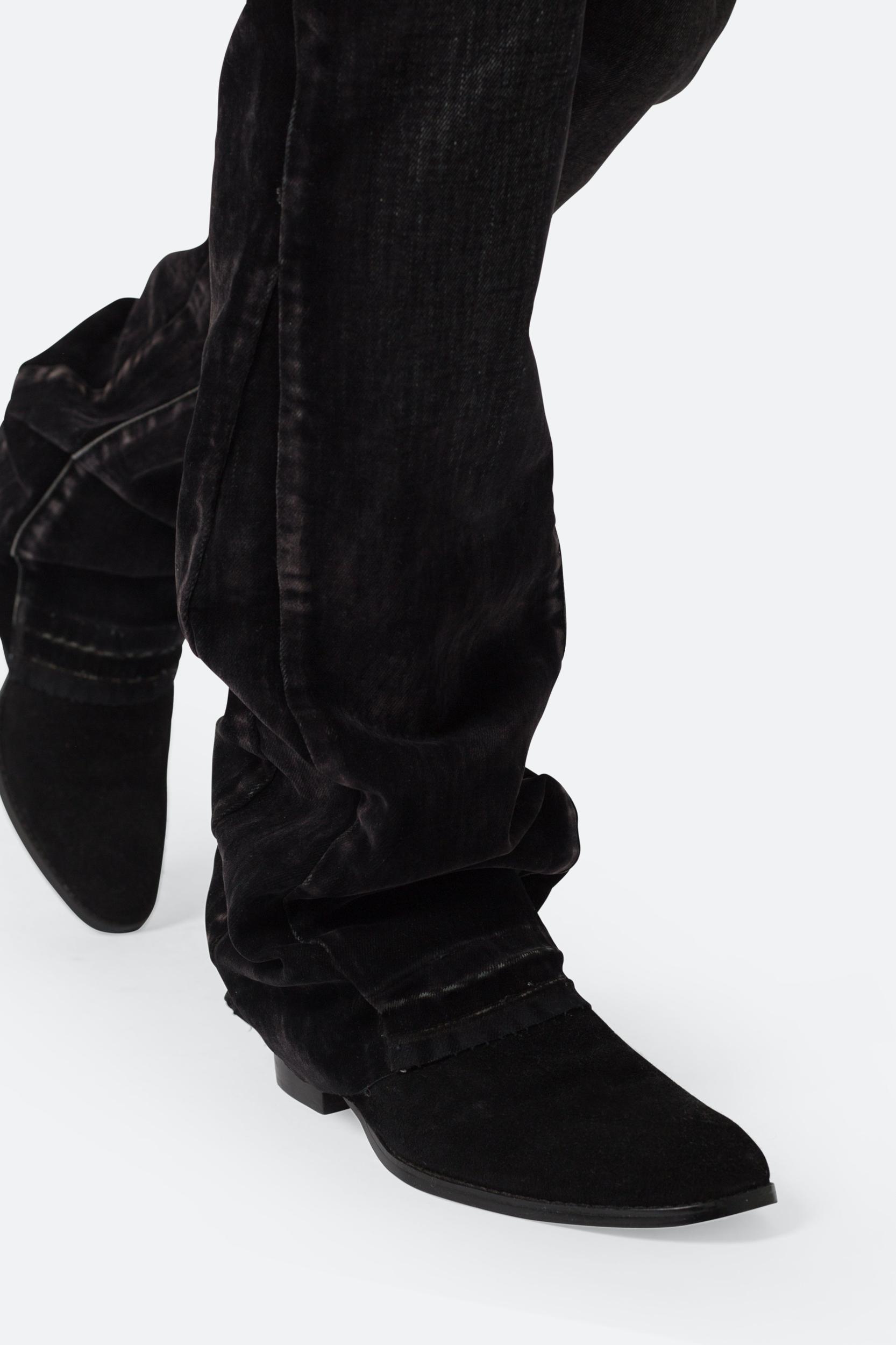 B576 Western Flare Denim - Black Product Image