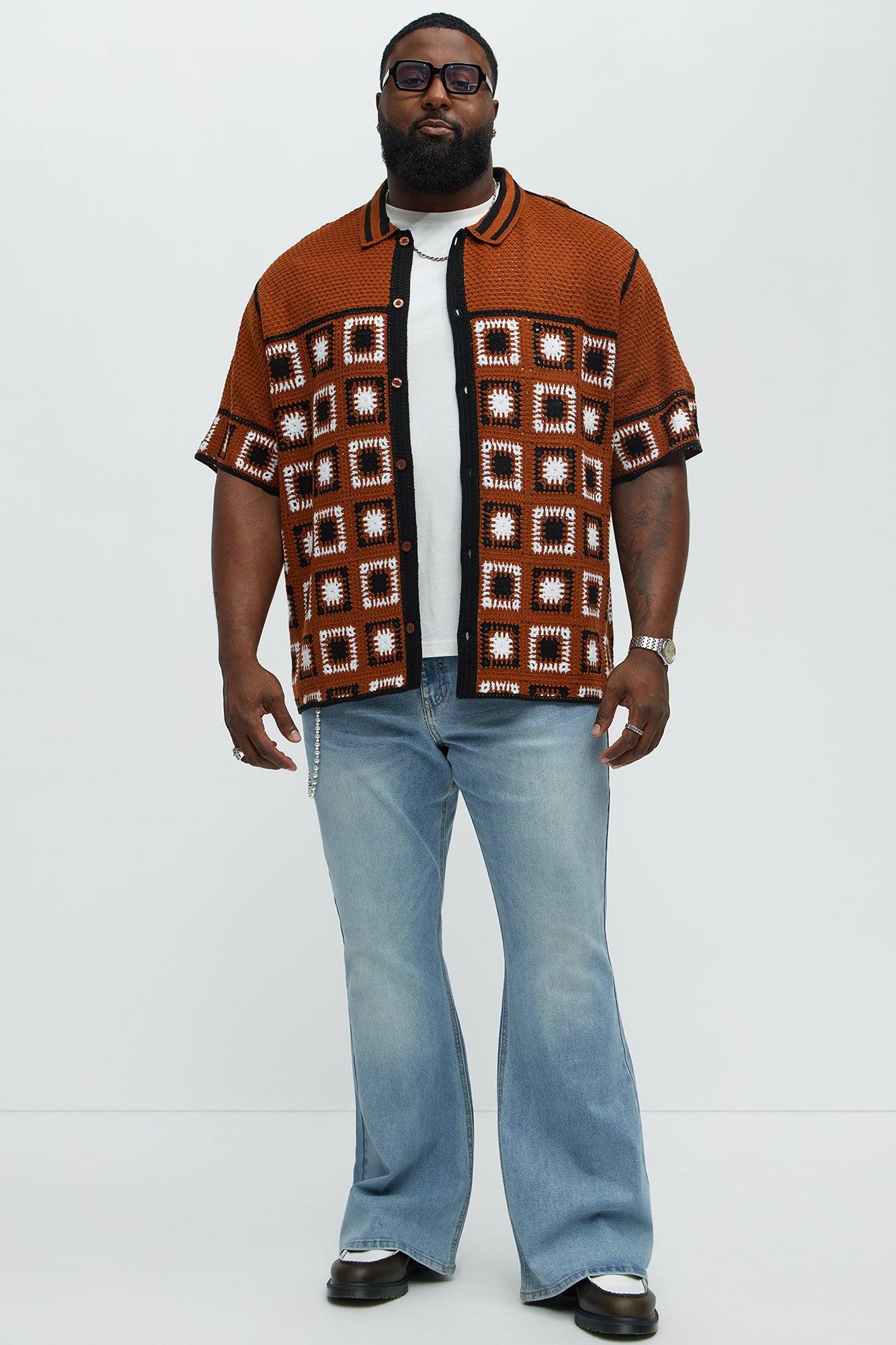 Stacked Slim Flare Grab Your Attention Jeans - Light Blue Wash Male Product Image