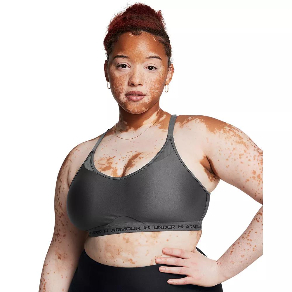 Women's Under Armour Crossback Low-Impact Sports Bra, Size: Large, Castlerock Product Image