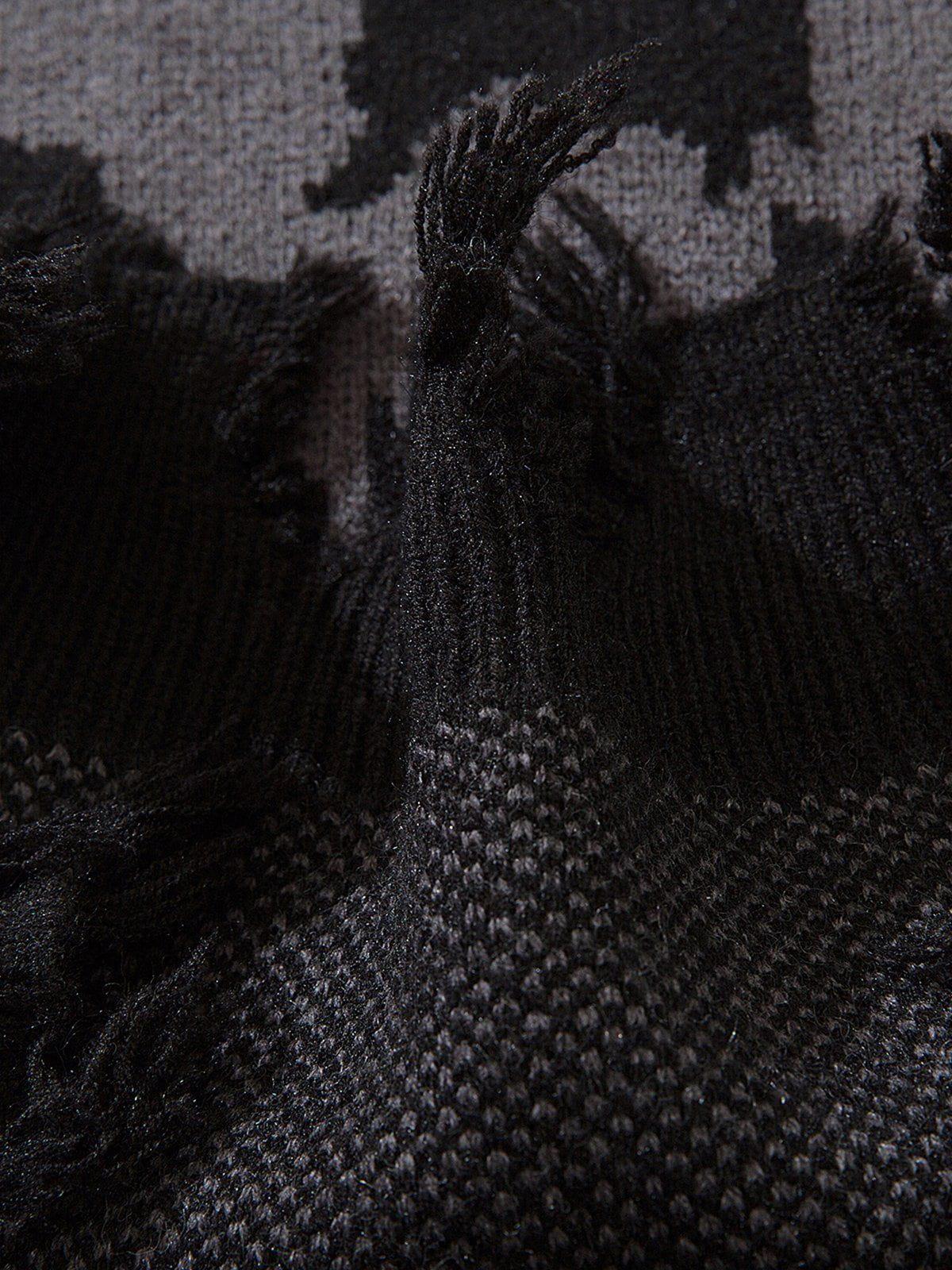 Aelfric Eden Distressed Skull Graphic Sweater Product Image