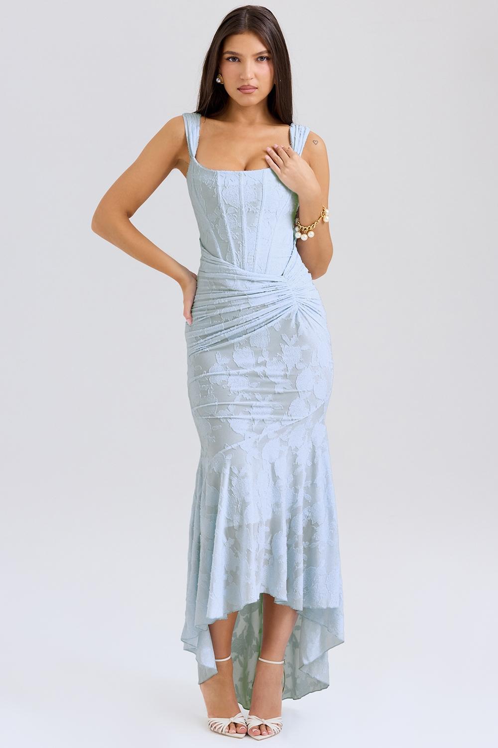 Cesca  bluebell floral maxi dress Product Image