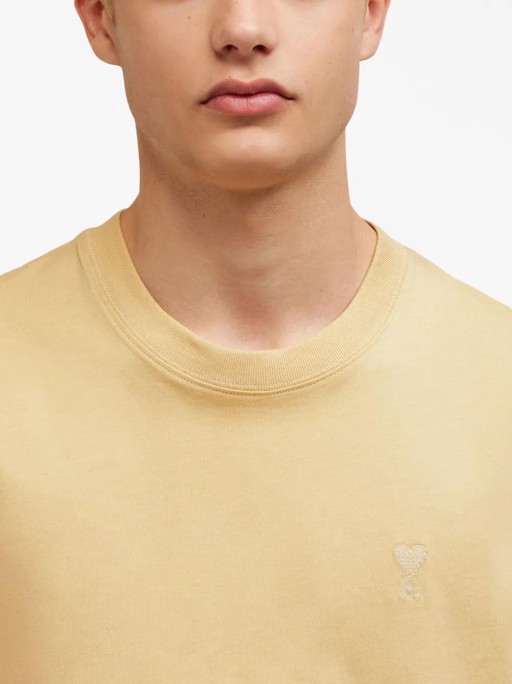 logo-embroidered organic-cotton T-shirt Product Image